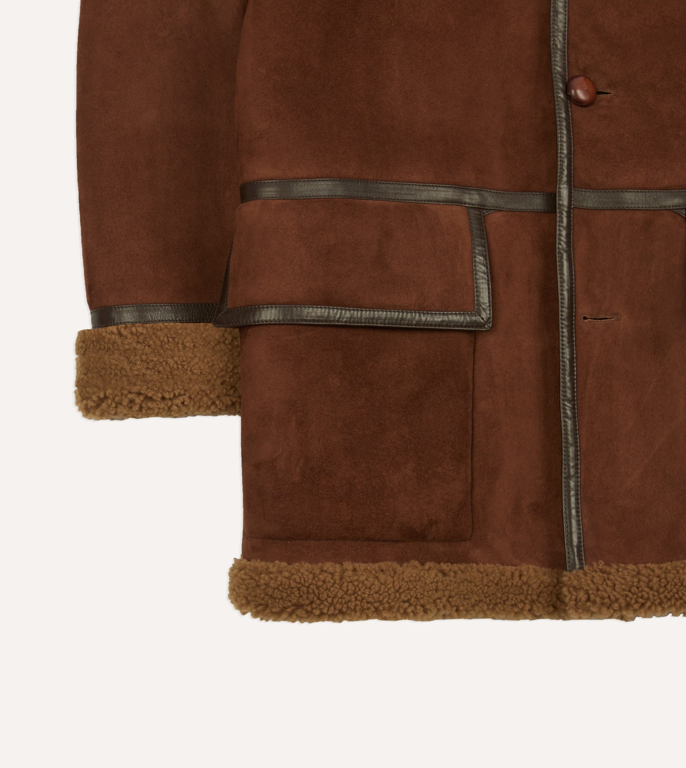Shearling Car Coat - Image 6