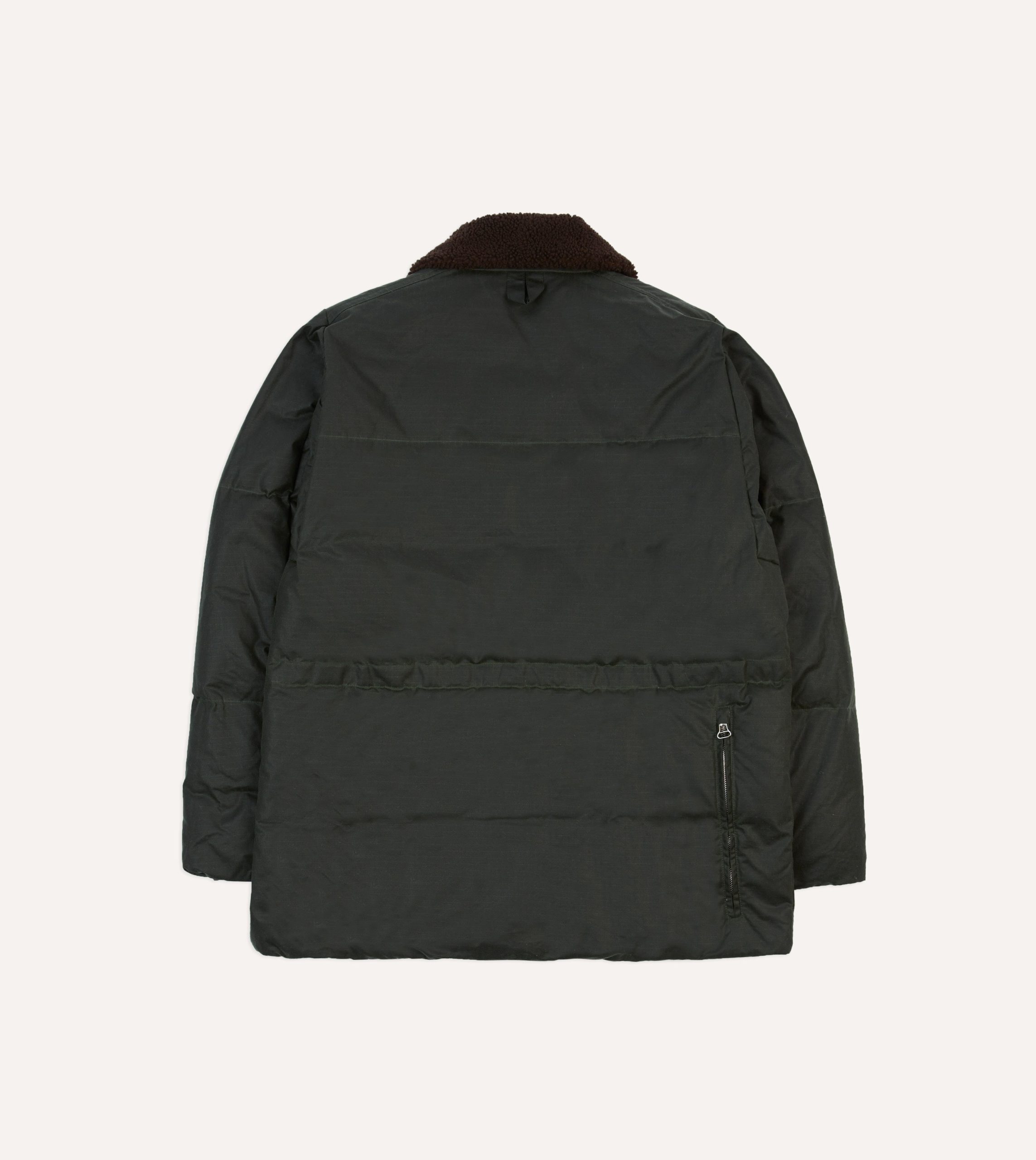 Green Waxed Cotton Expedition Parka - Image 11
