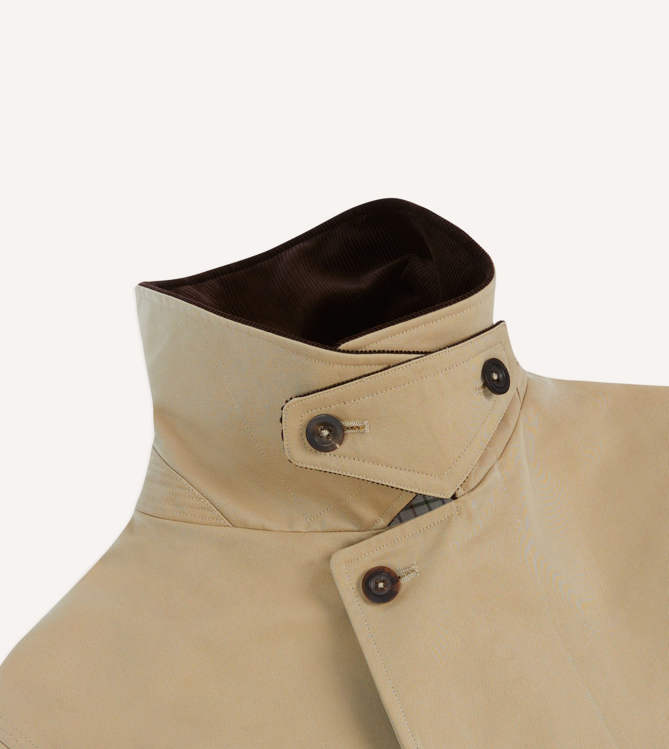 Drake's for Permanent Style Beige Rider's Raincoat - Image 4