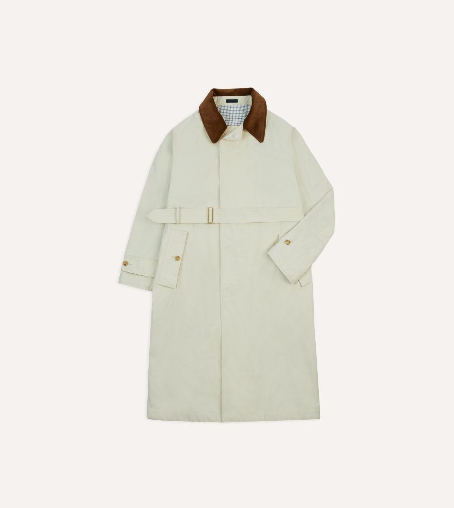 Ecru Cotton Dispatch Raincoat