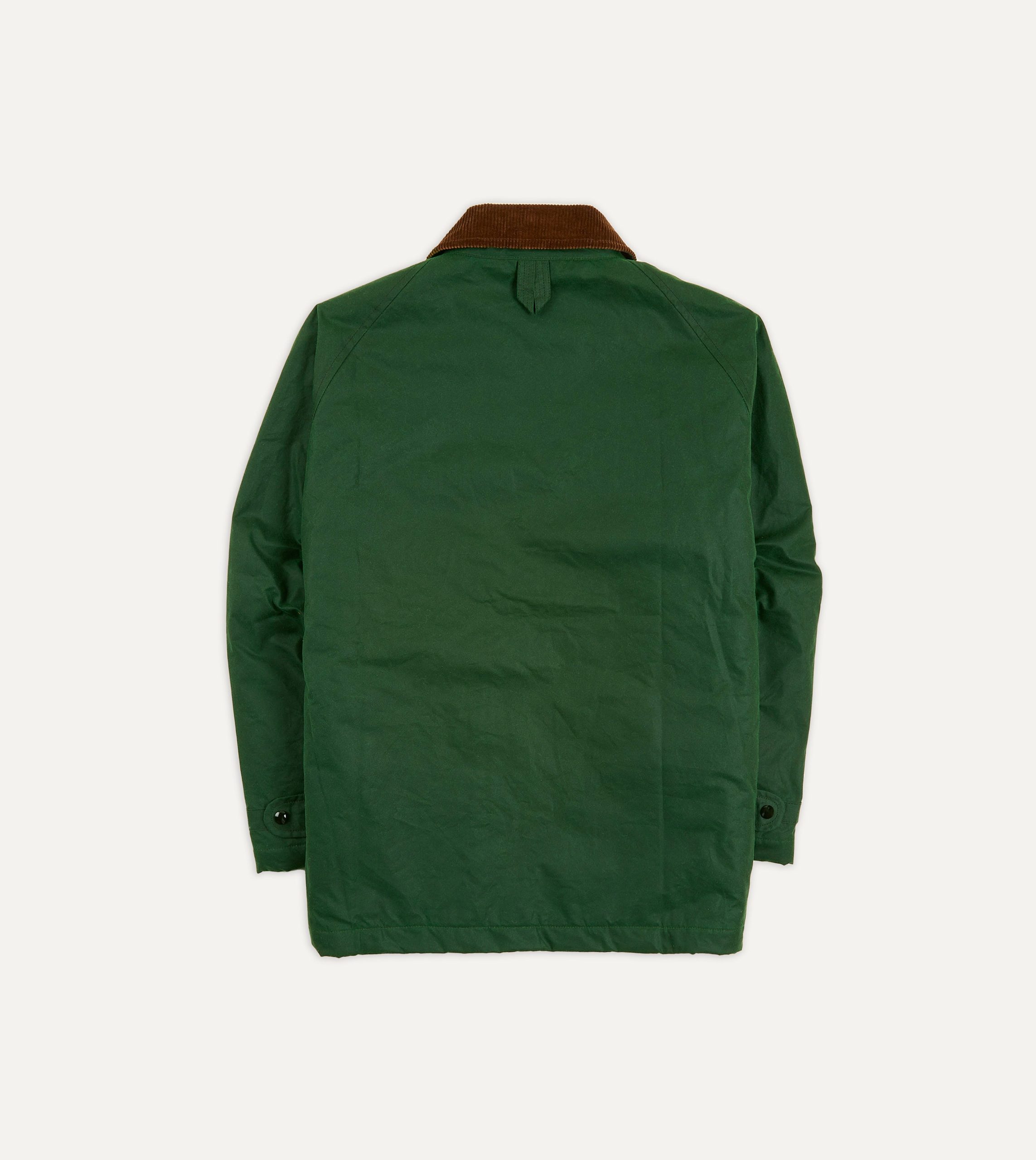 Green Waxed Coverall Jacket - Image 8