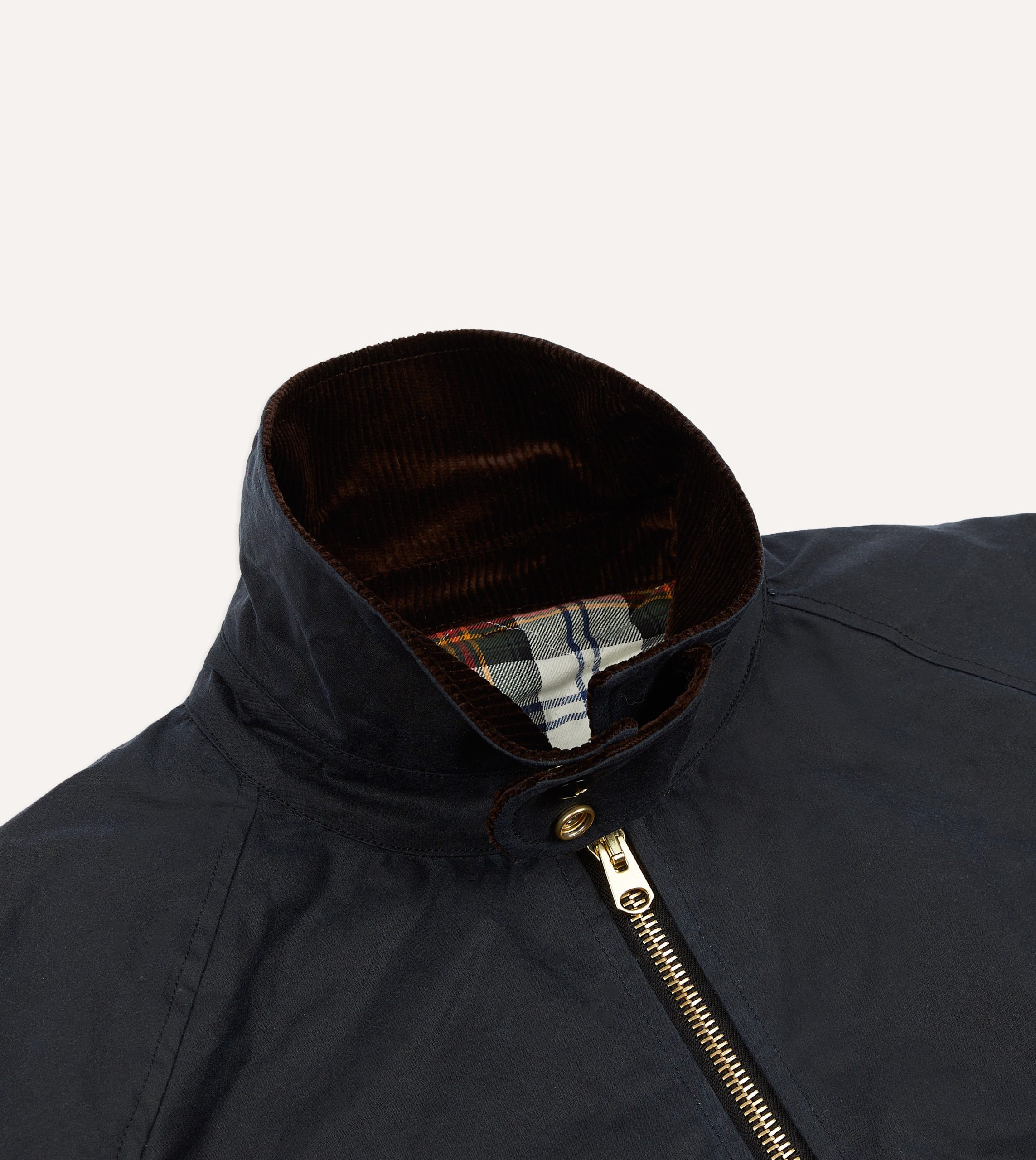 Navy Waxed Coverall Jacket - Image 4