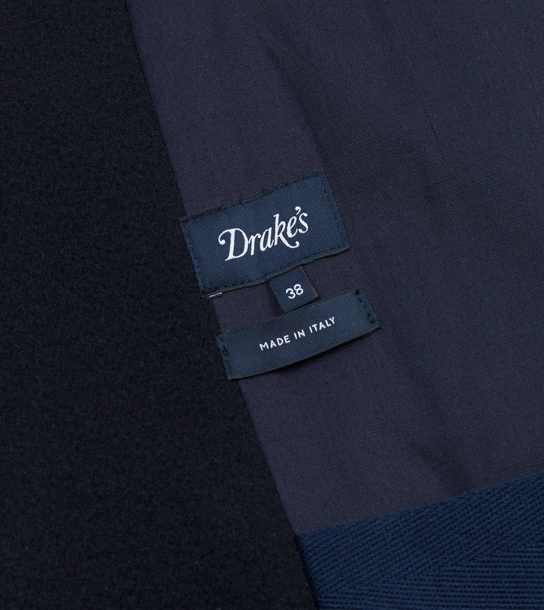 Navy Wool Double-Breasted Peacoat - Image 7