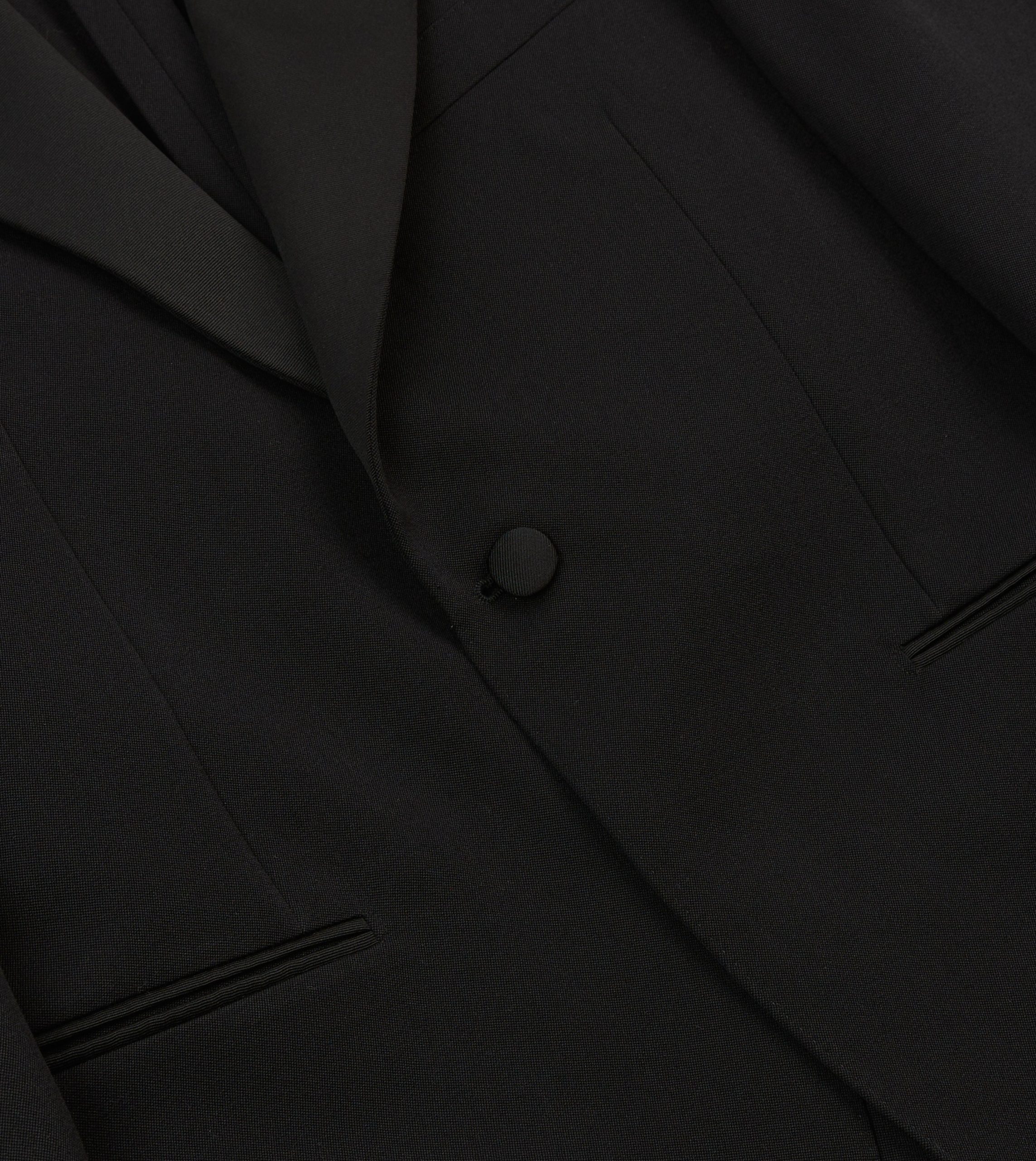 Black Barathea Wool Dinner Jacket - Image 5