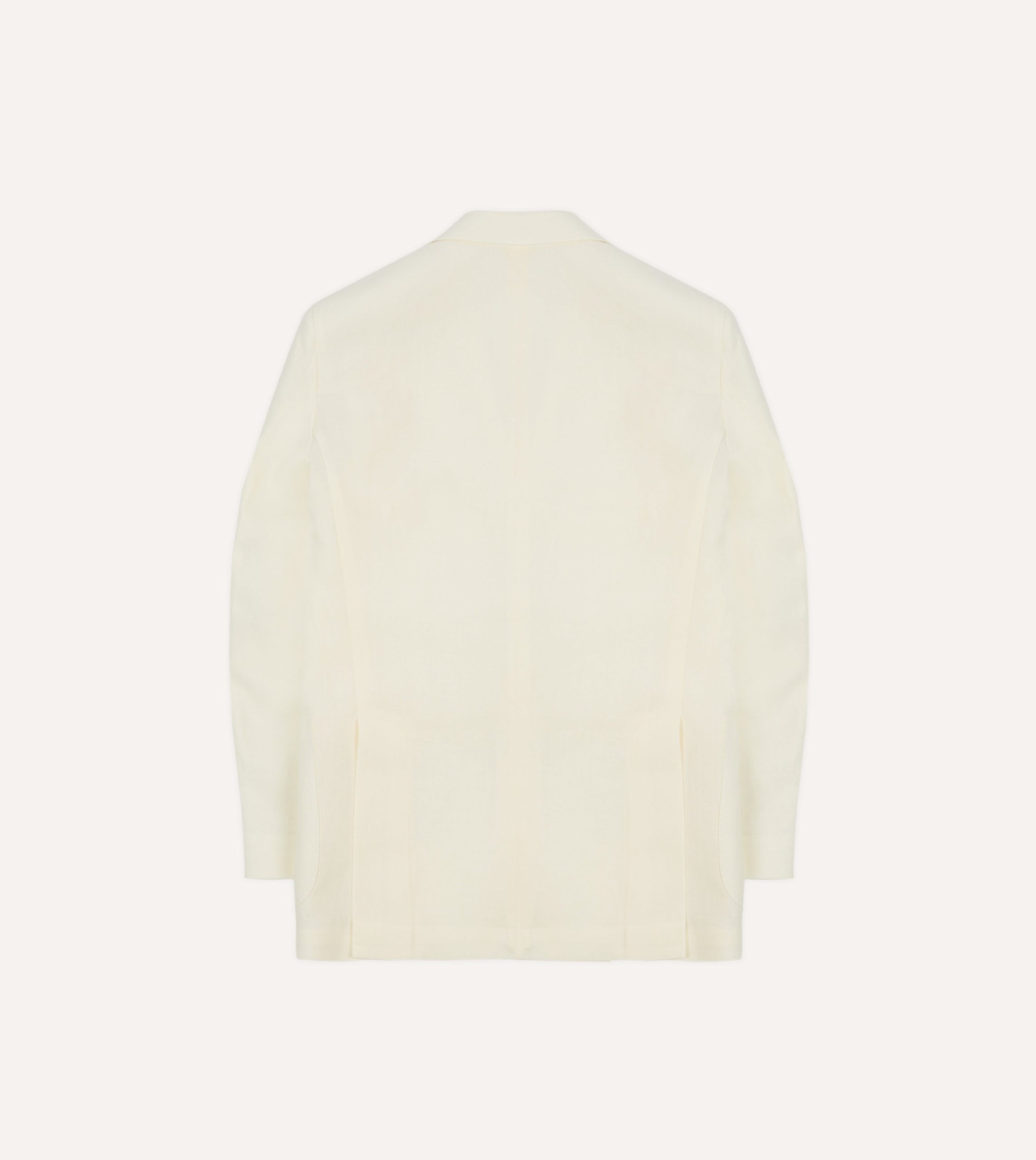 Ecru Irish Linen Tailored Jacket - Image 7