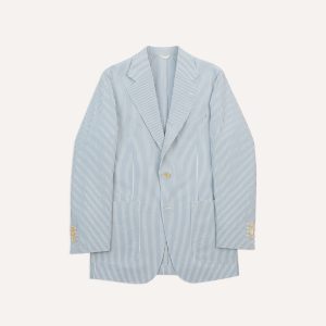 Seersucker Cotton Tailored Jacket
