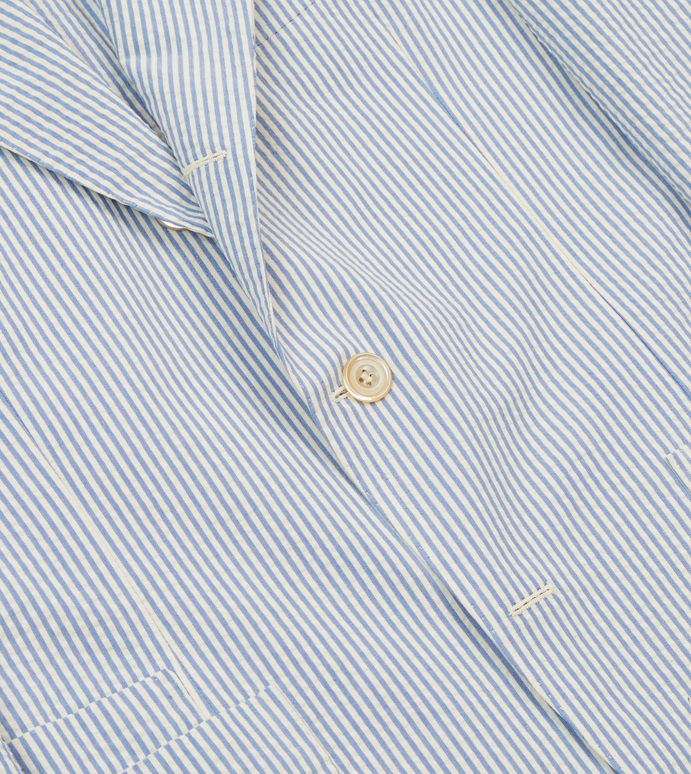 Seersucker Cotton Tailored Jacket - Image 5