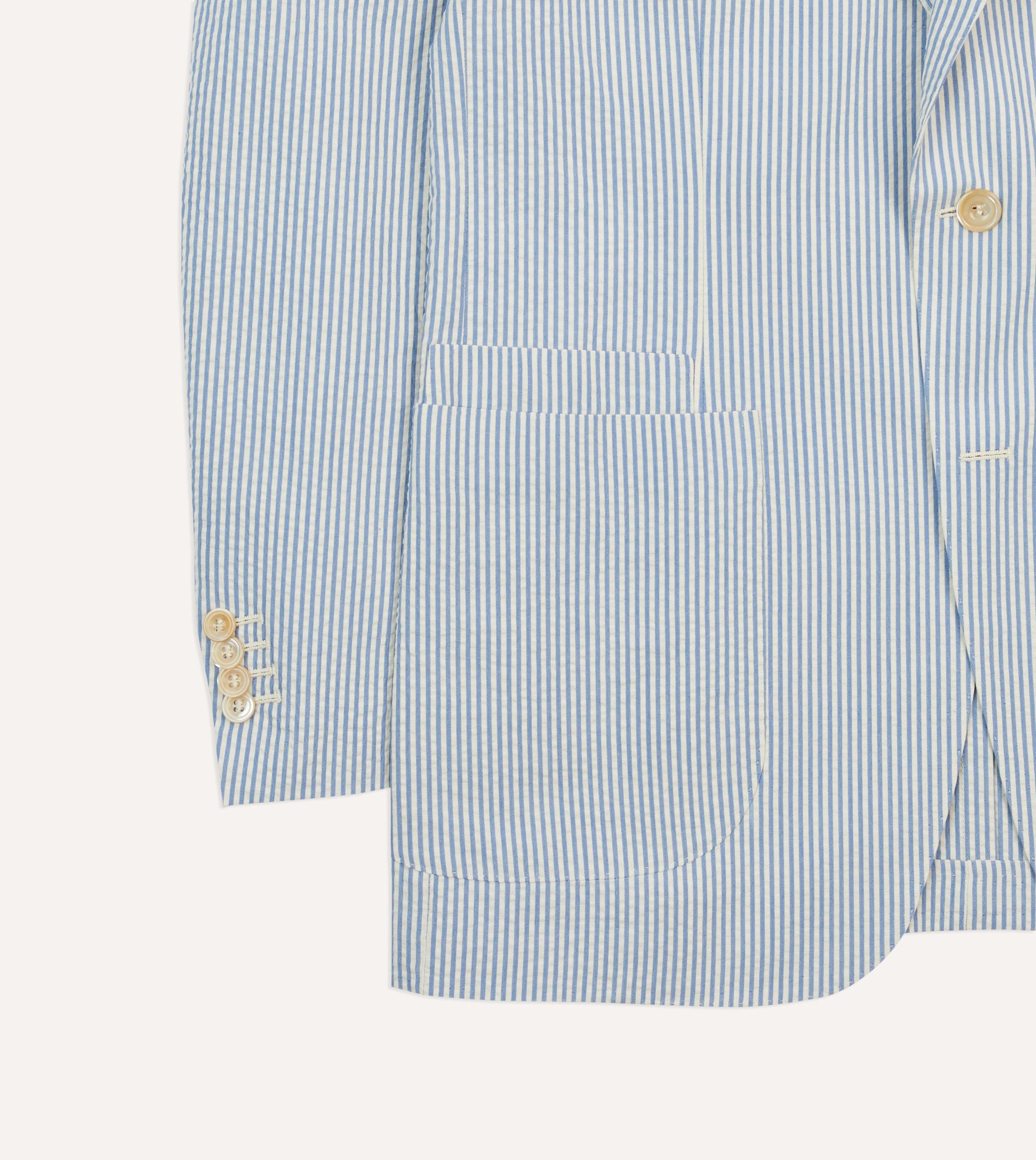 Seersucker Cotton Tailored Jacket - Image 6