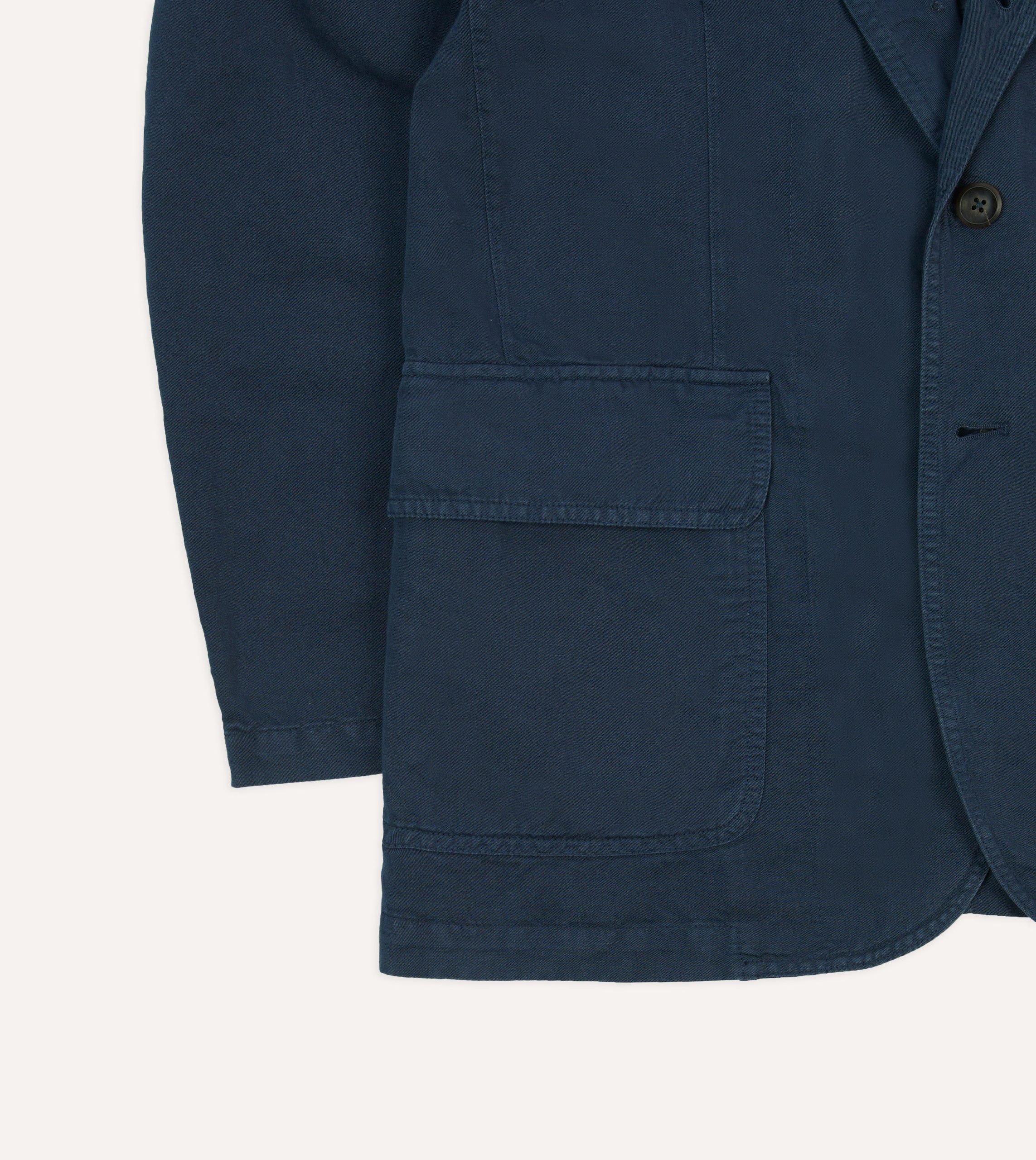Navy Cotton Linen Games Blazer Mk. I - Image 6