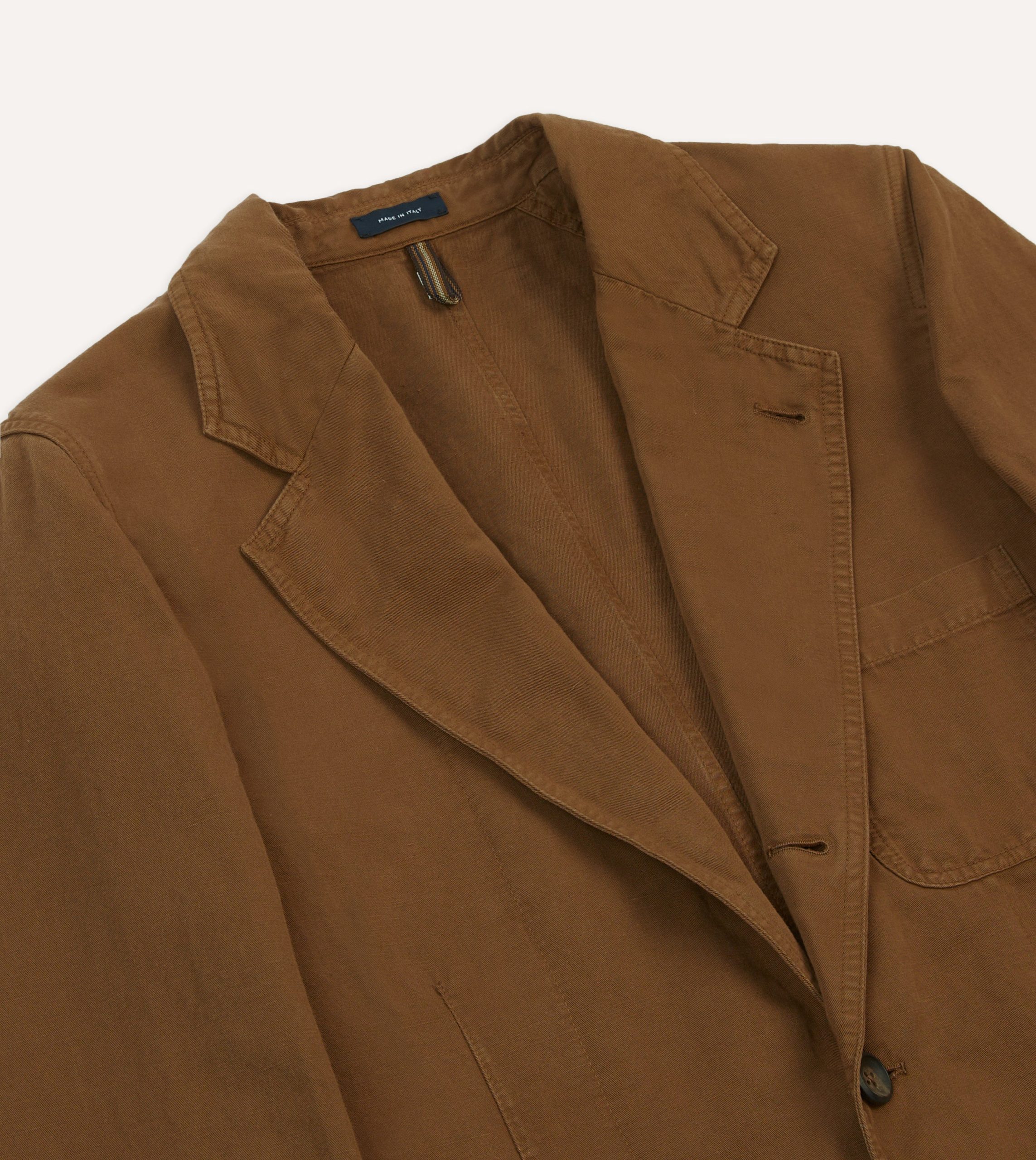 Tobacco Cotton Linen Games Blazer Mk. I - Image 3