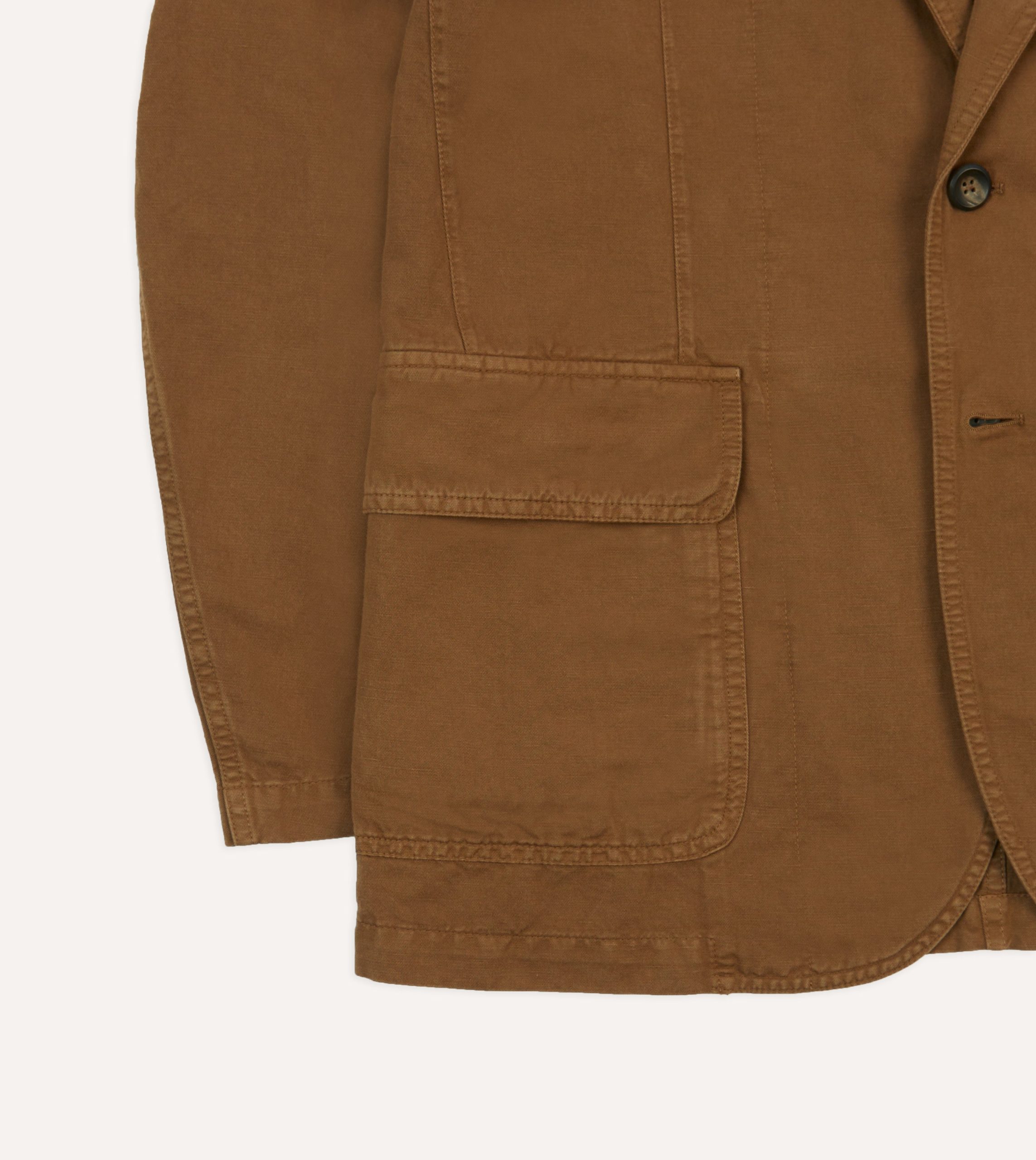 Tobacco Cotton Linen Games Blazer Mk. I - Image 6