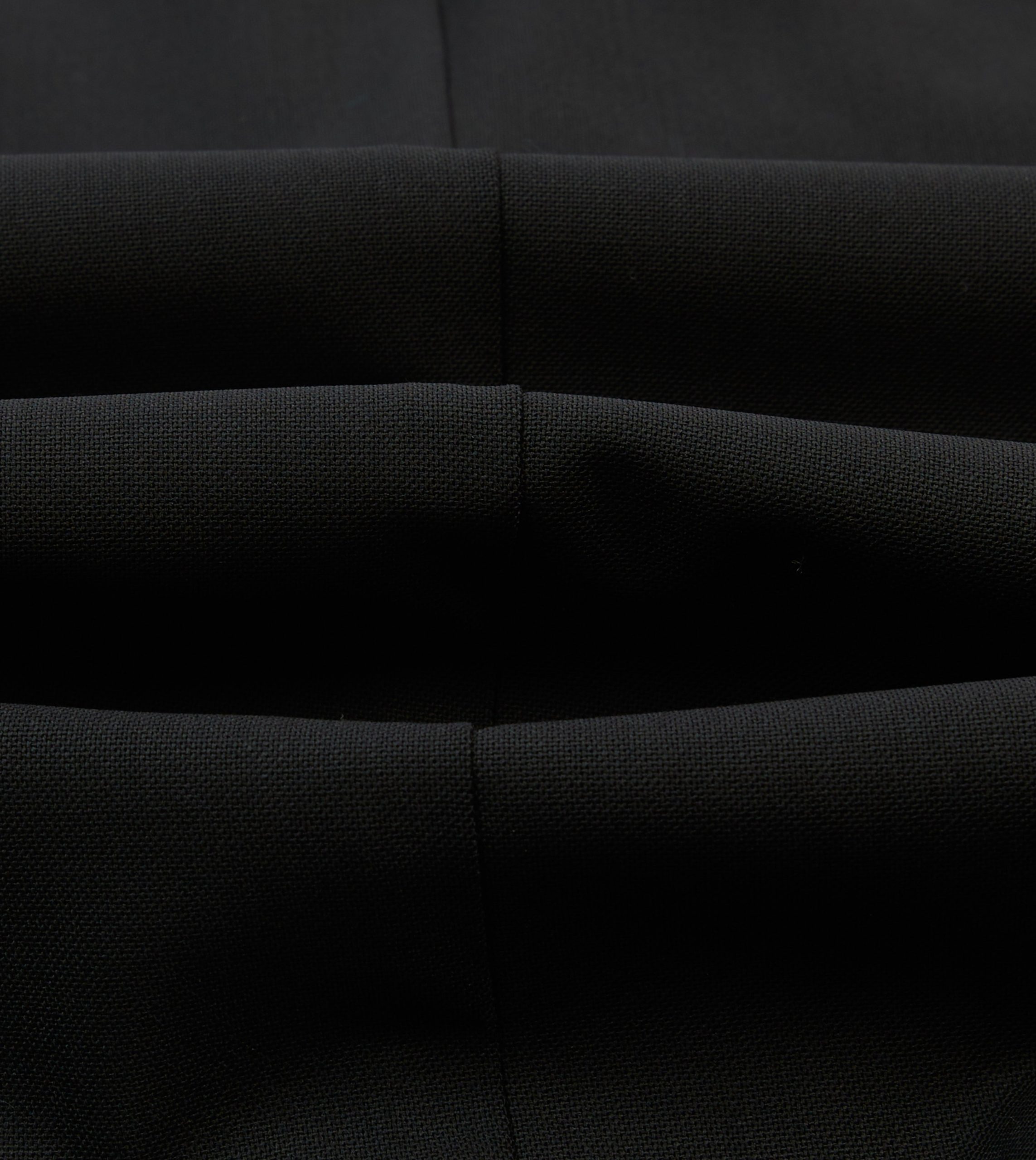 Black Wool Shawl Collar Tuxedo Blazer - Image 2