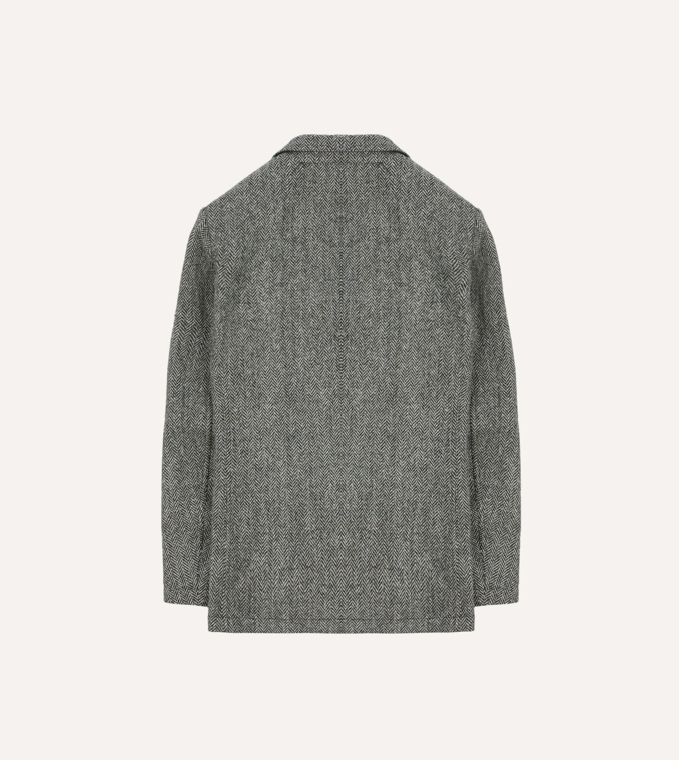 Grey Herringbone Harris Tweed Games Blazer Mk. VII - Image 8