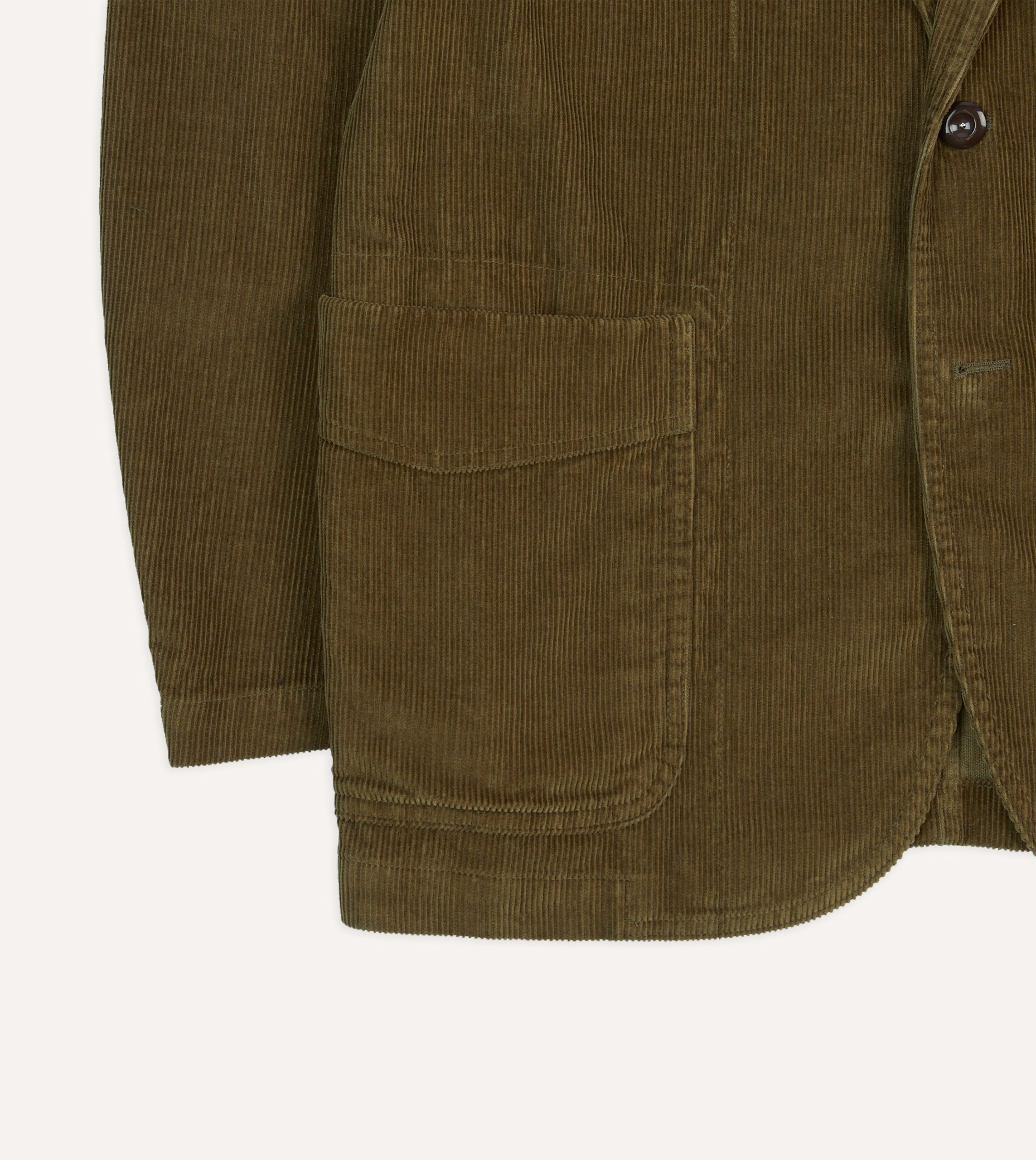 Olive Cotton Corduroy Field Games Blazer - Image 7