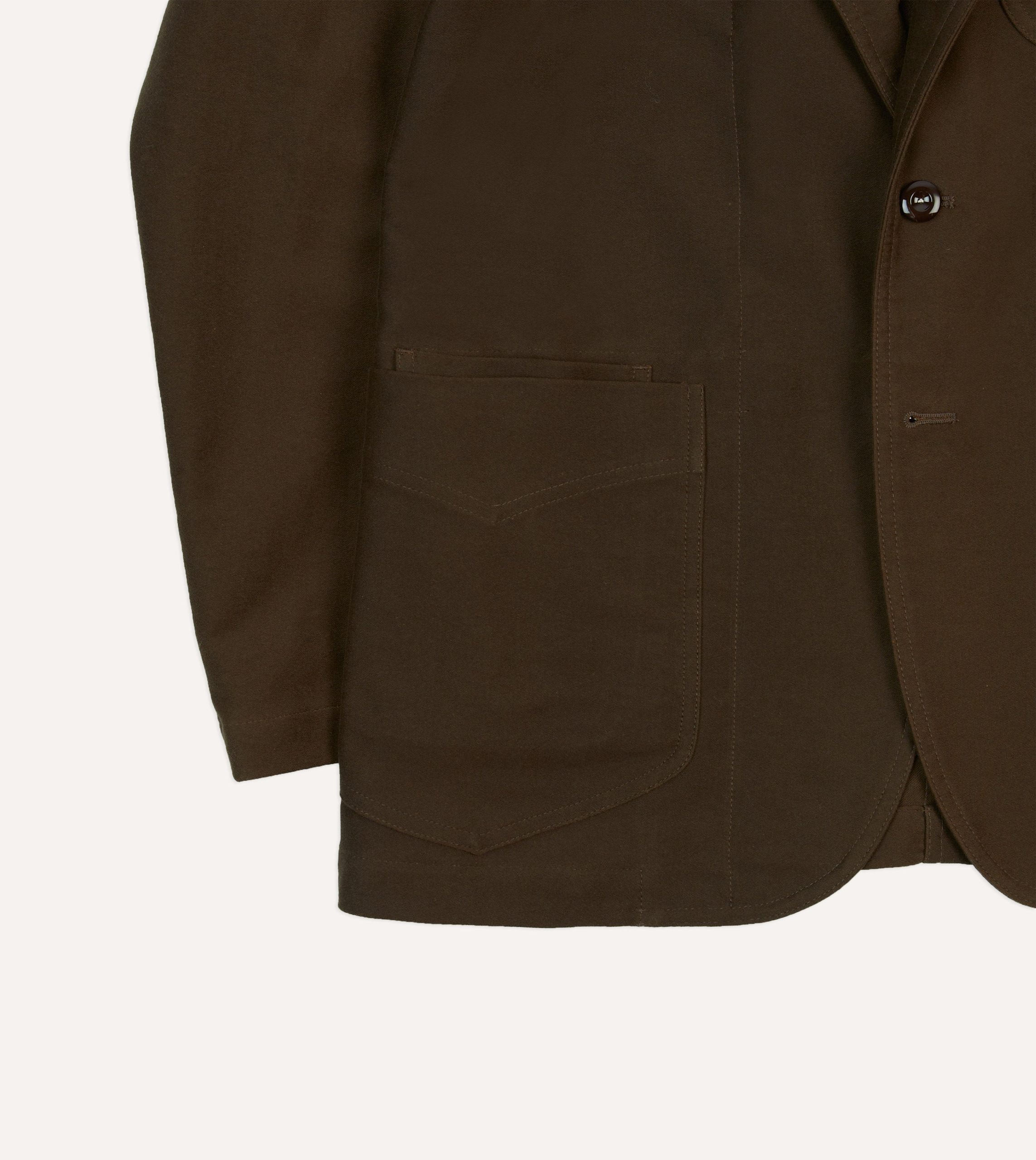 Brown Cotton Twill Western Games Blazer - Image 7