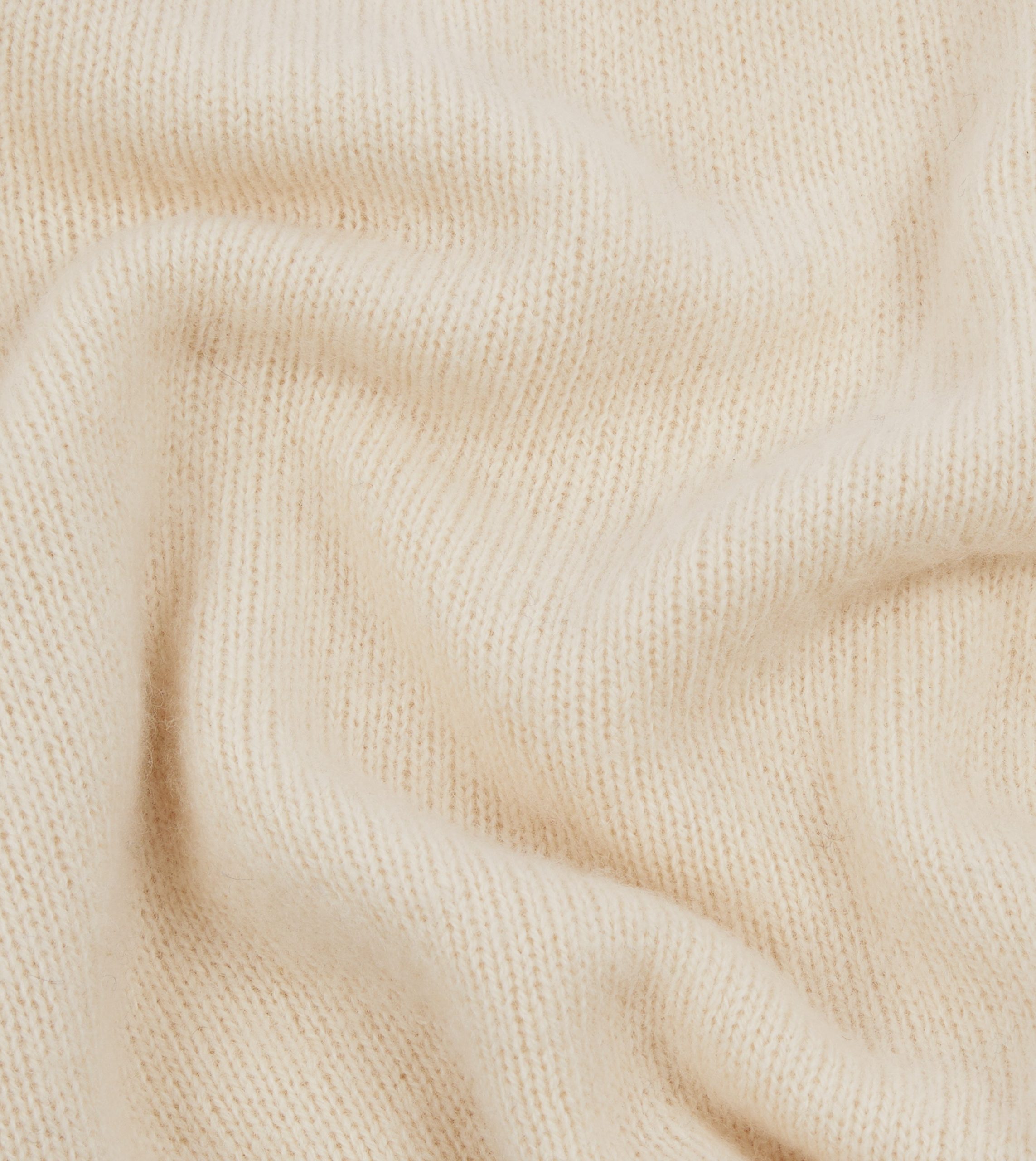 Ecru Brushed Shetland Crew Neck Jumper - Image 2