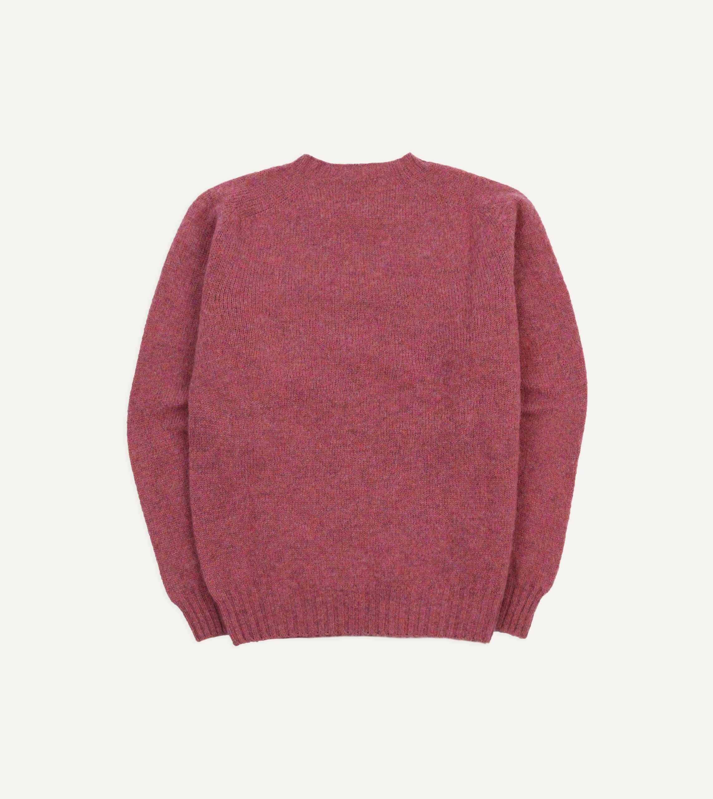 Mulberry Brushed Shetland Crew Neck Jumper - Image 5