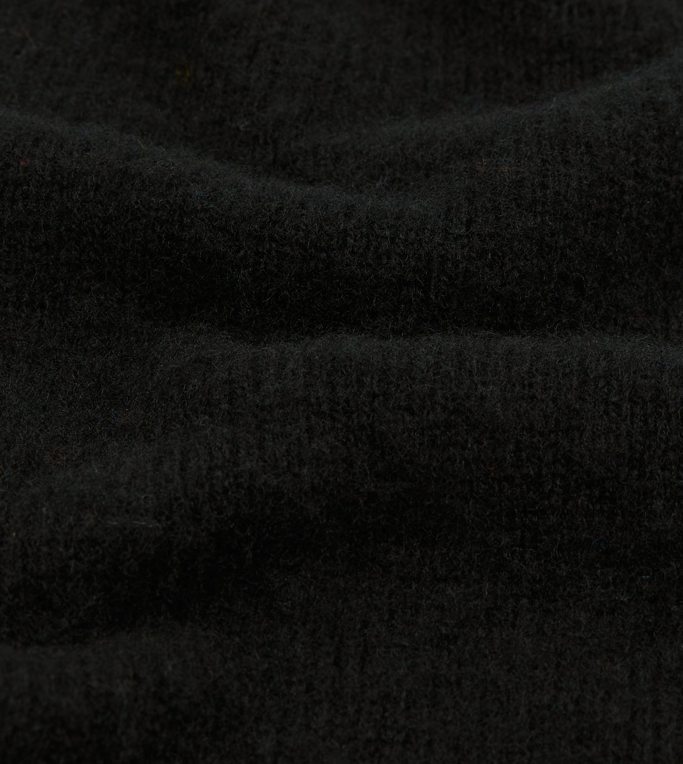 Black Brushed Shetland Crew Neck Jumper - Image 2