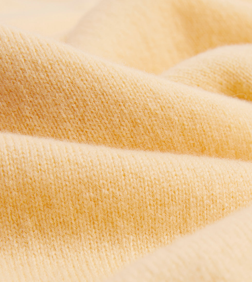 Yellow Lambswool Sleeveless Cardigan - Image 2