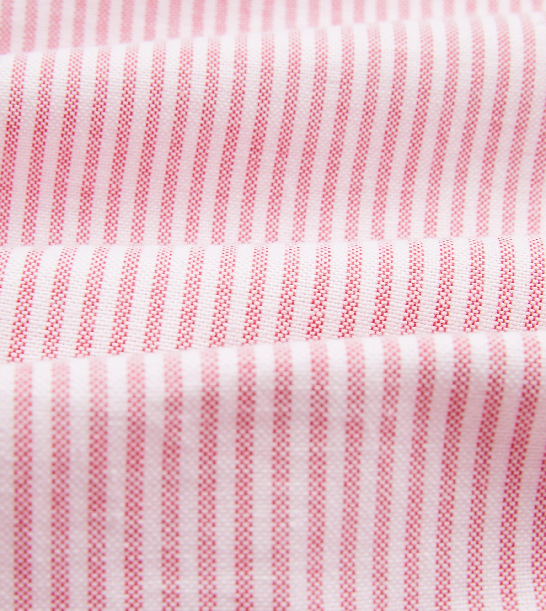Pink Ticking Stripe Cotton Oxford Cloth Button-Down Shirt - Image 2