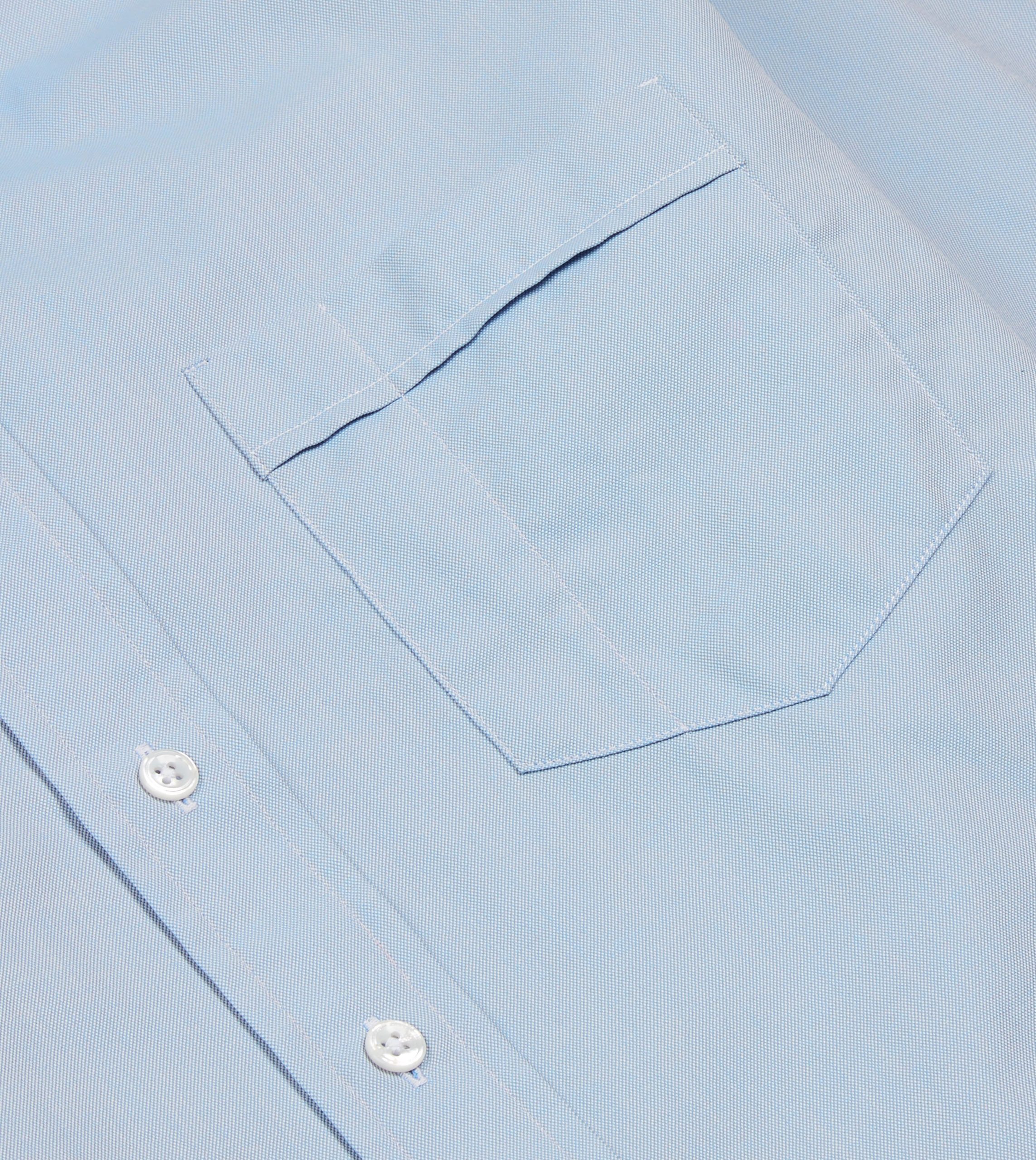 Blue Pinpoint Oxford Cotton Cloth Button-Down Shirt - Image 4