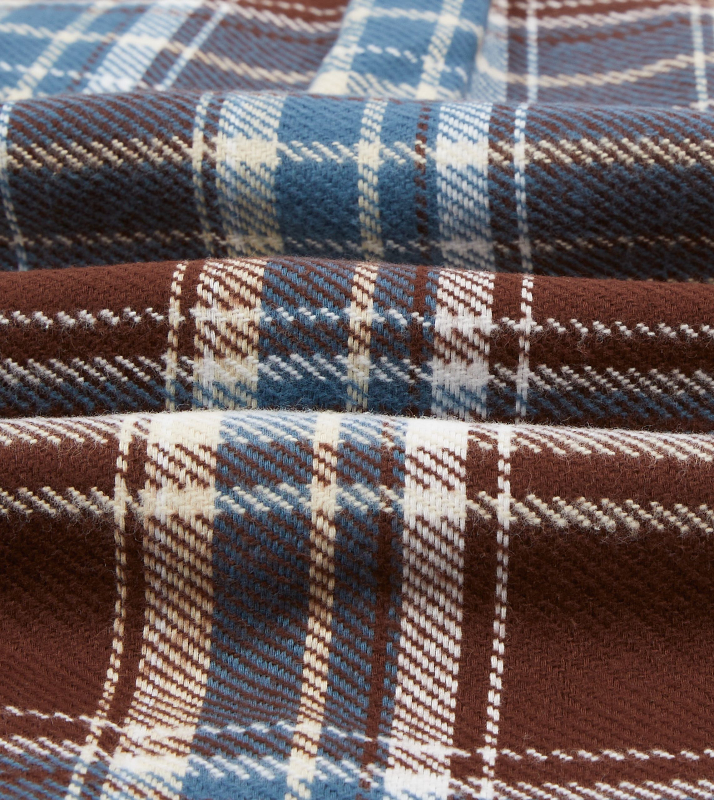 Blue Check Heavy Cotton Two-Pocket Work Shirt - Image 2