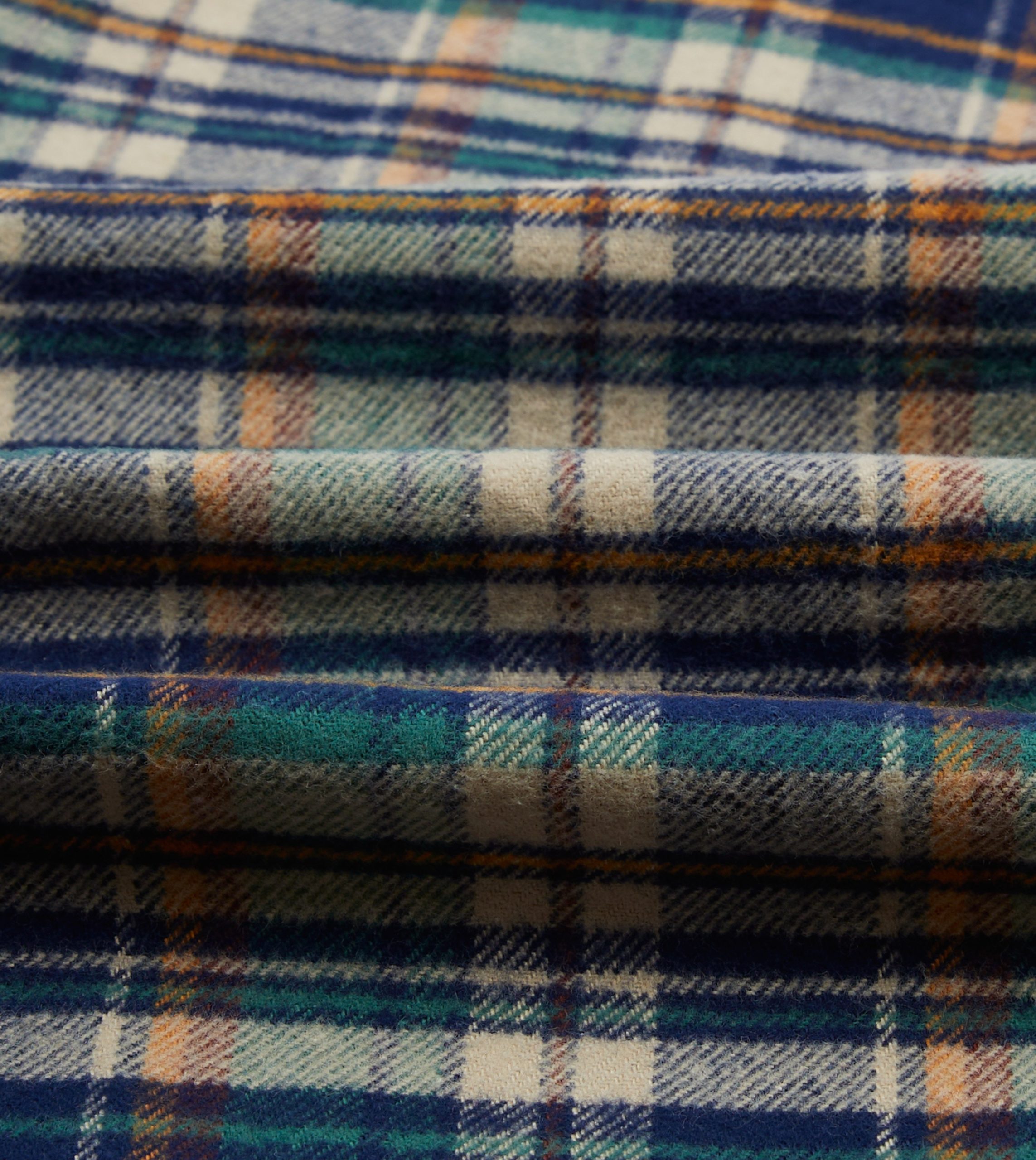 Indigo Check Cotton Two-Pocket Work Shirt - Image 2