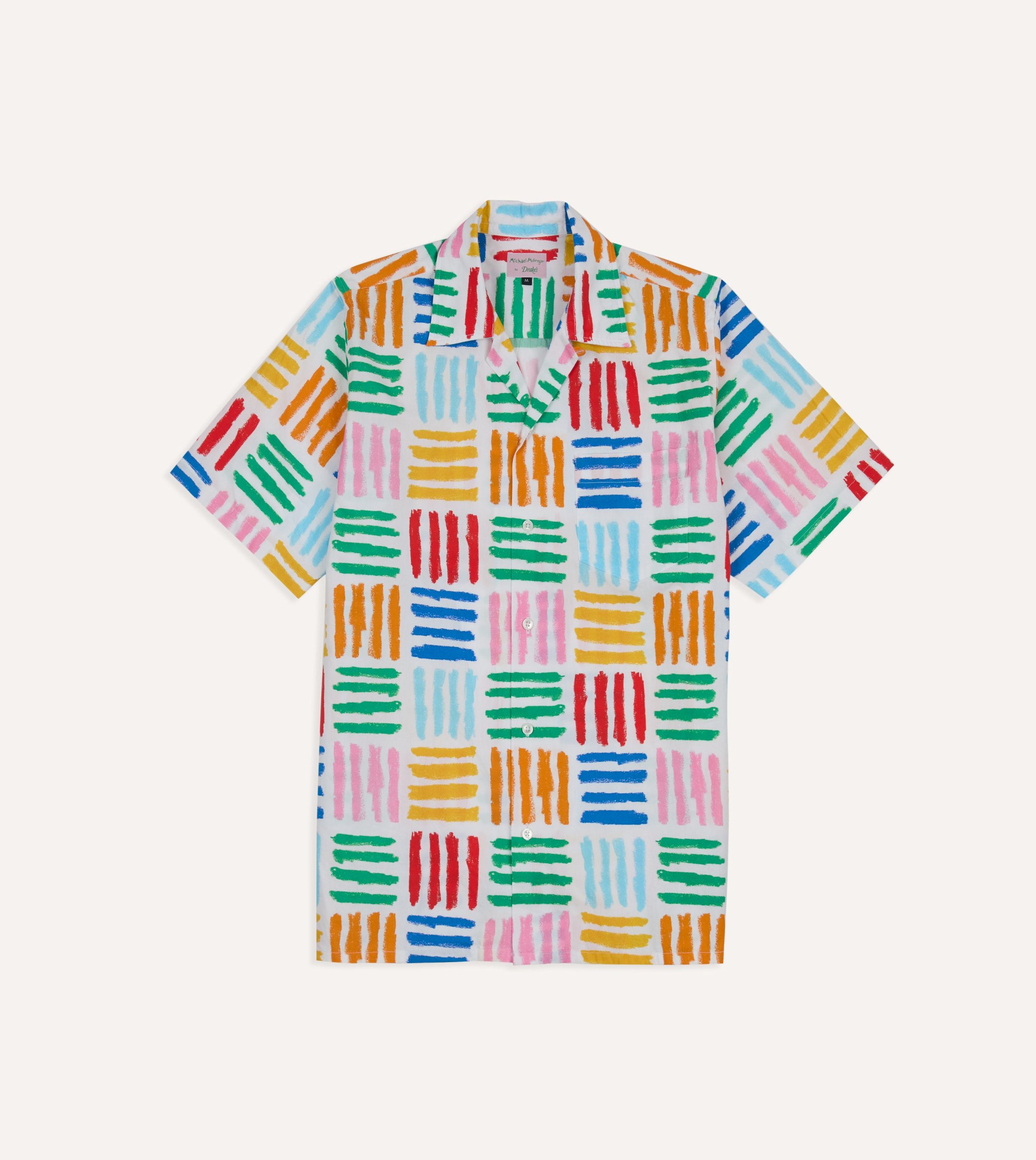 Michael McGregor for Drake's Check Camp Collar Shirt