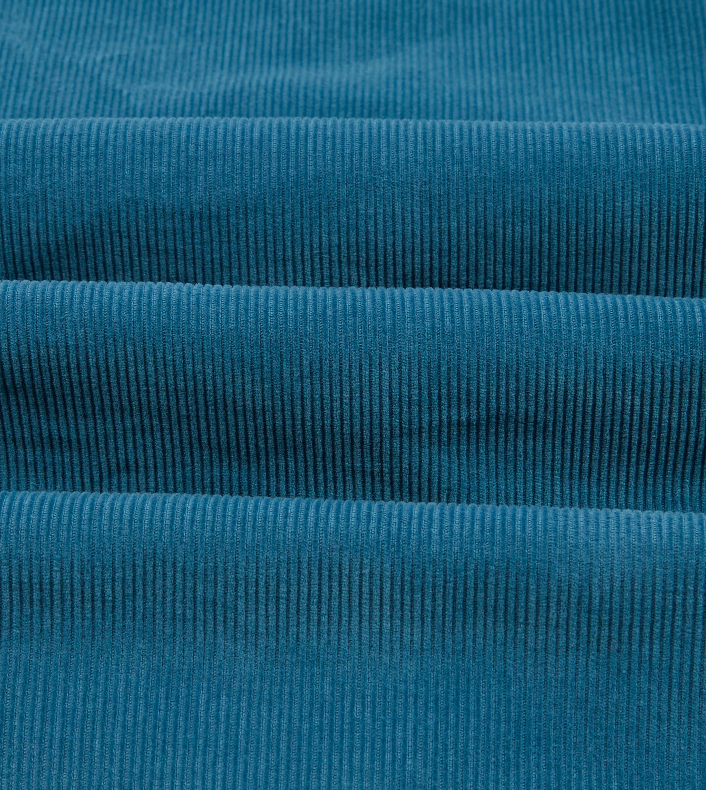 Turquoise Corduroy Two-Pocket Western Shirt - Image 2