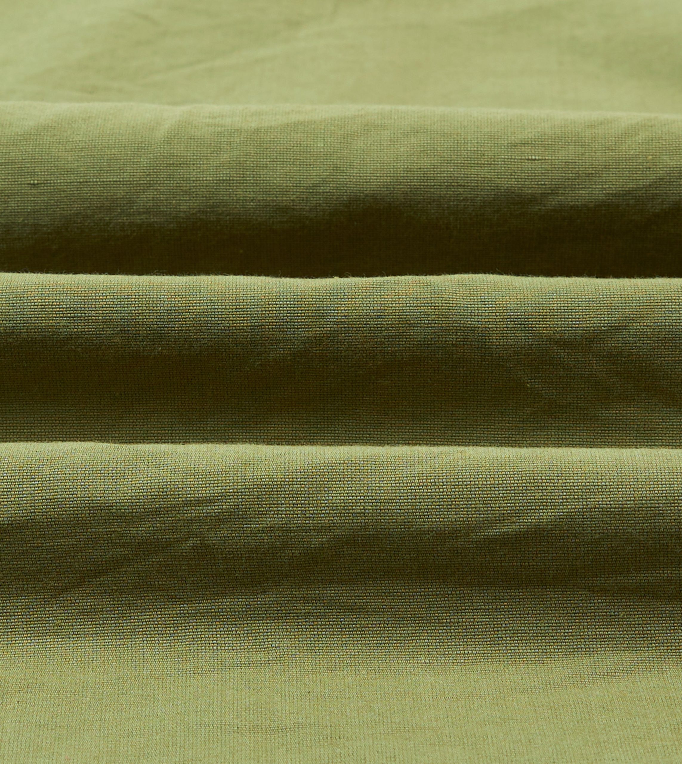 Olive Cotton-Linen Popover Shirt - Image 2