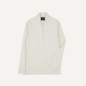 Ecru Cotton Twill Smock