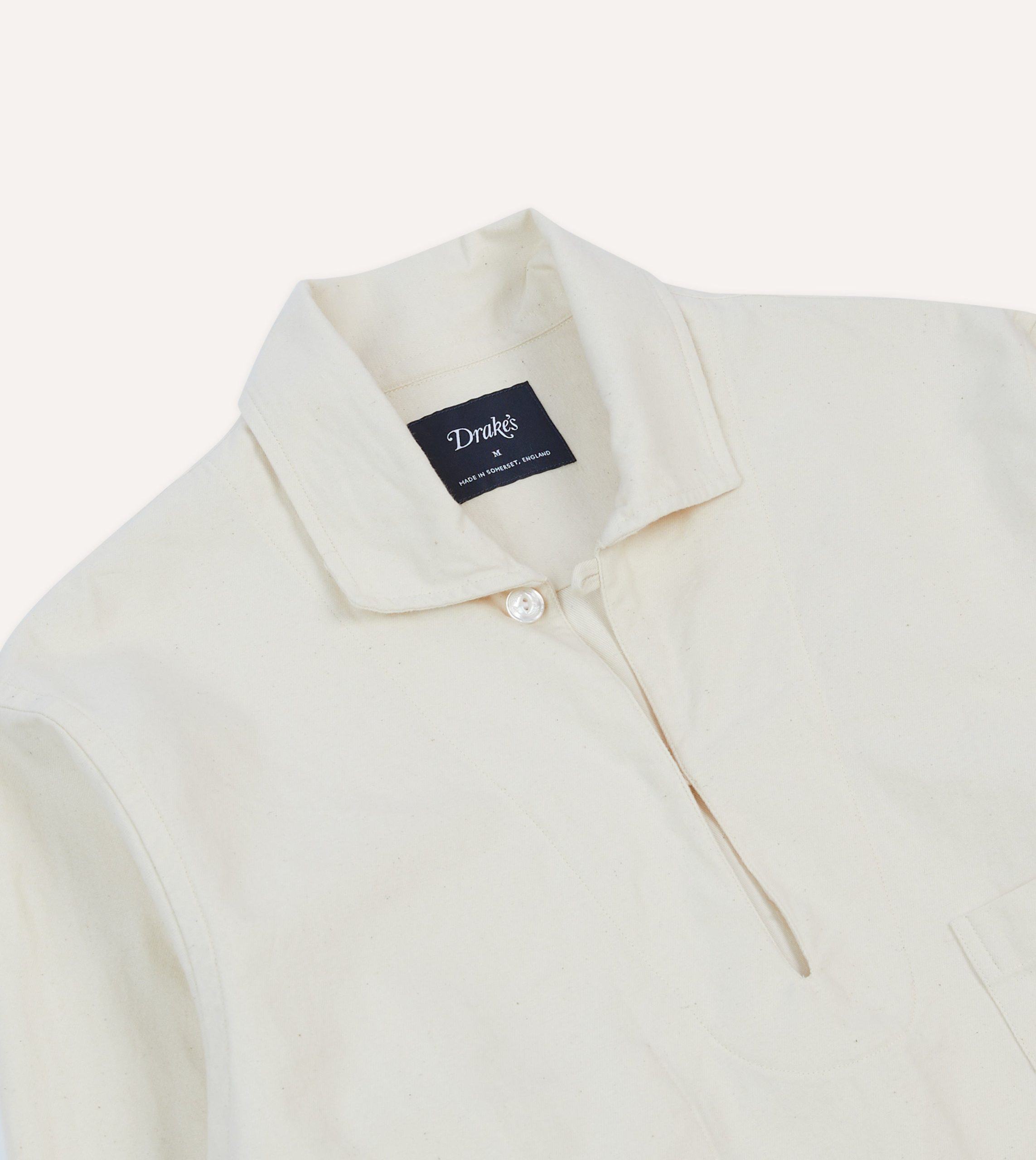 Ecru Cotton Twill Smock - Image 3