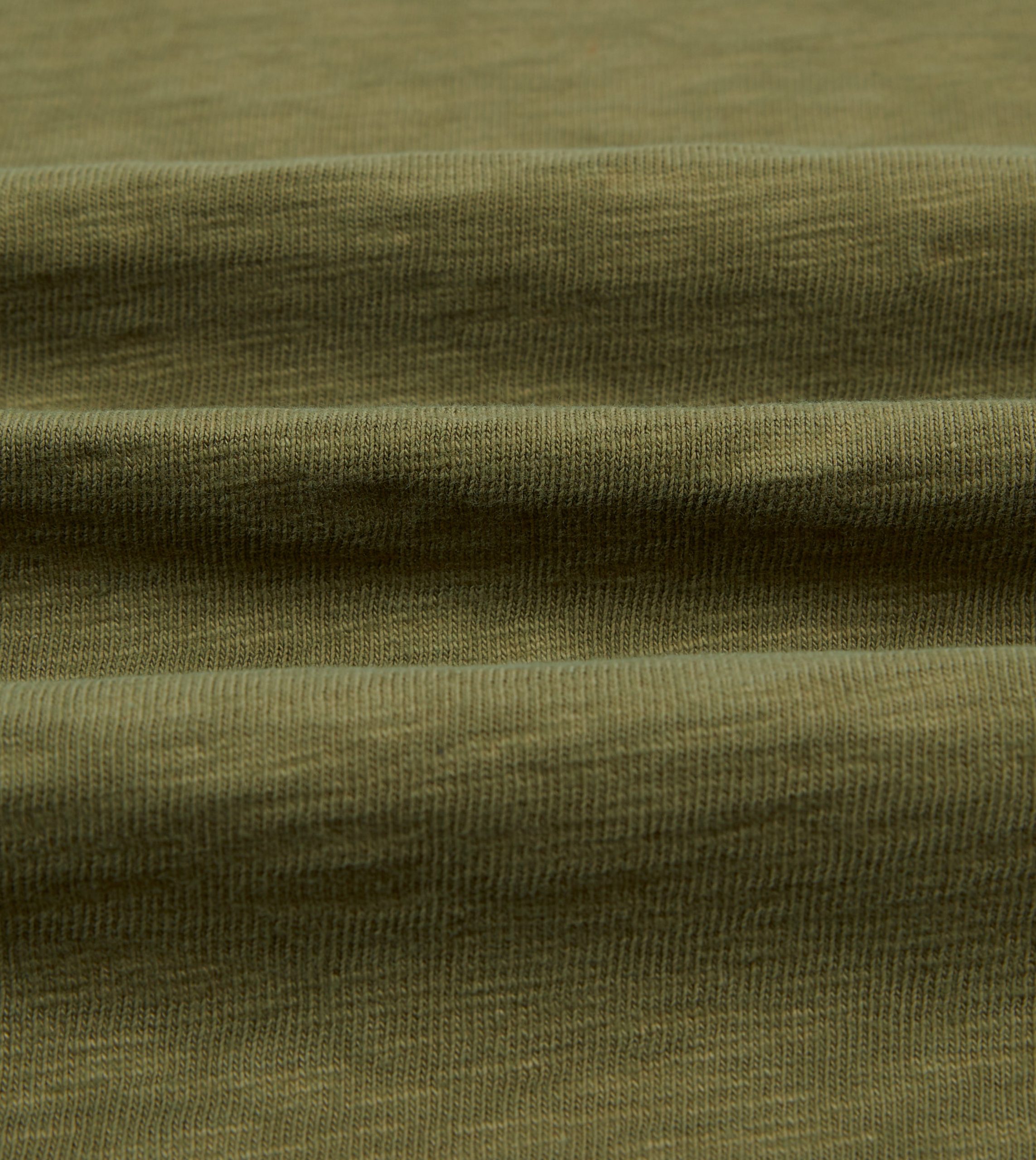 Khaki Cotton Long-Sleeve Roll Neck Hiking T-Shirt - Image 2