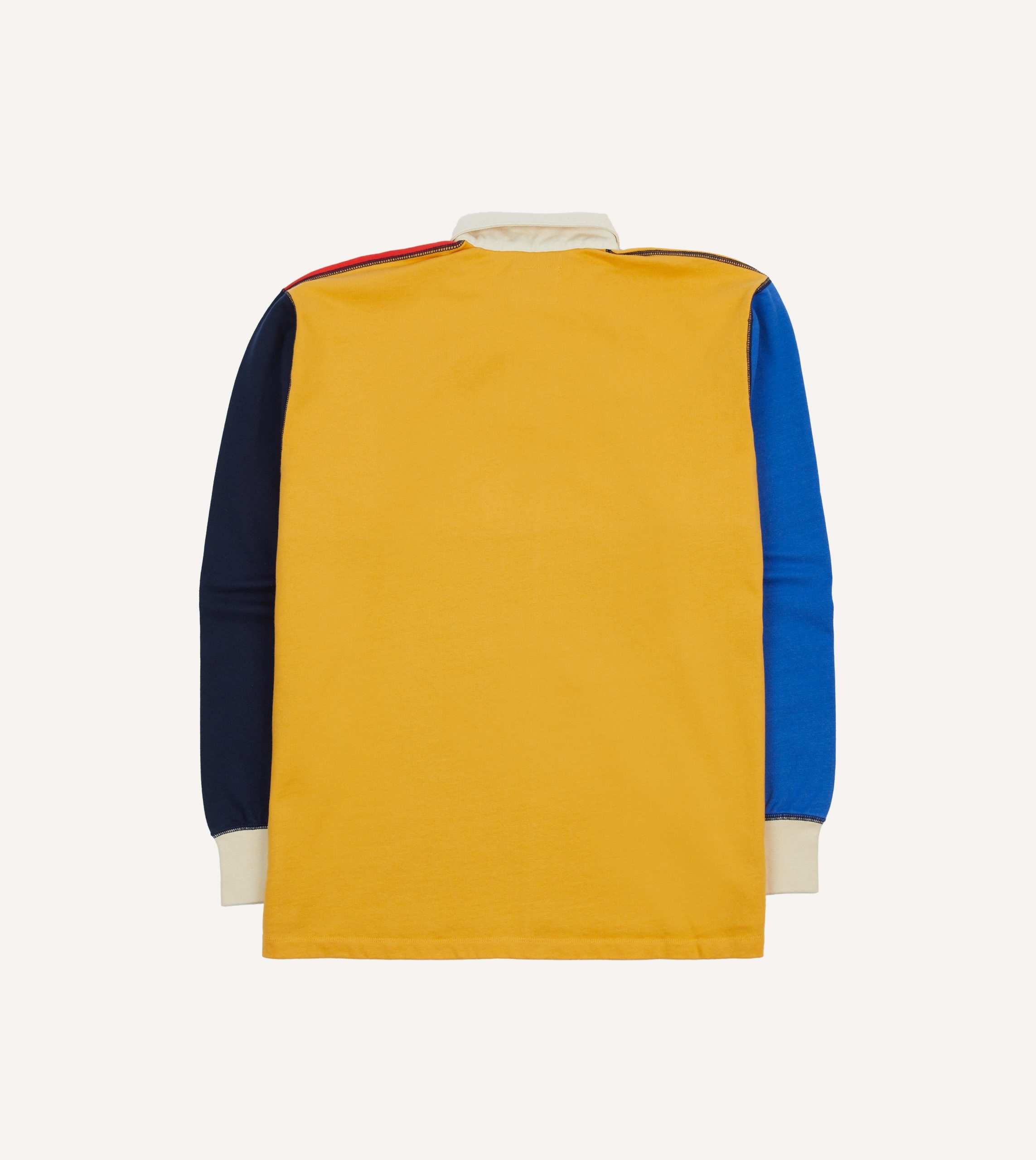 Multi Panelled Cotton Rugby Shirt - Image 6