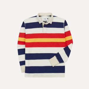 Multi Stripe Flamé Cotton Rugby Shirt