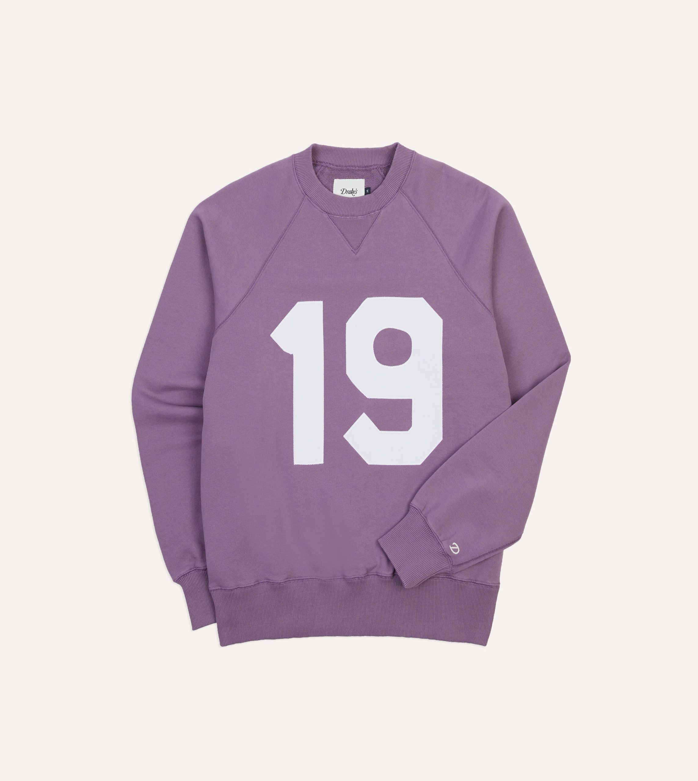 Lilac '1977' Appliqué Cotton Sweatshirt