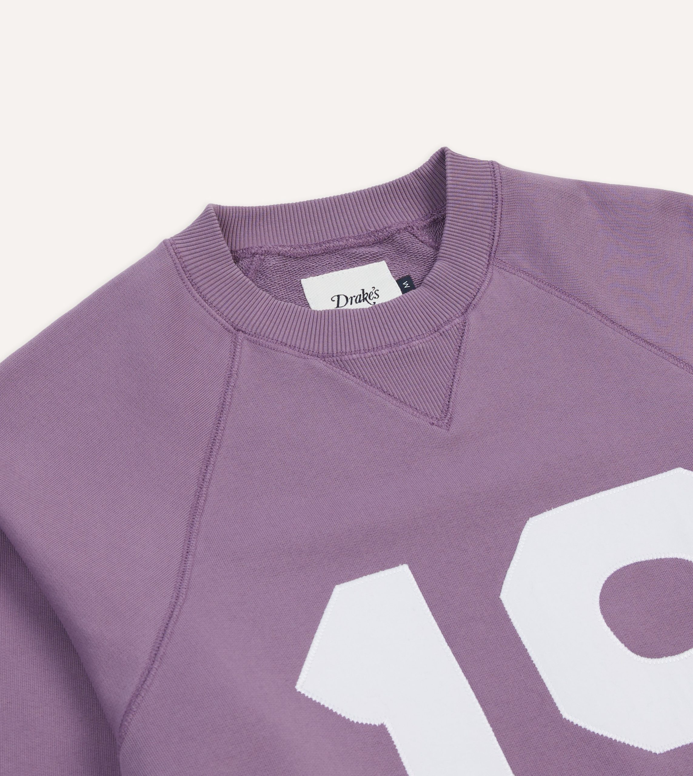 Lilac '1977' Appliqué Cotton Sweatshirt - Image 4