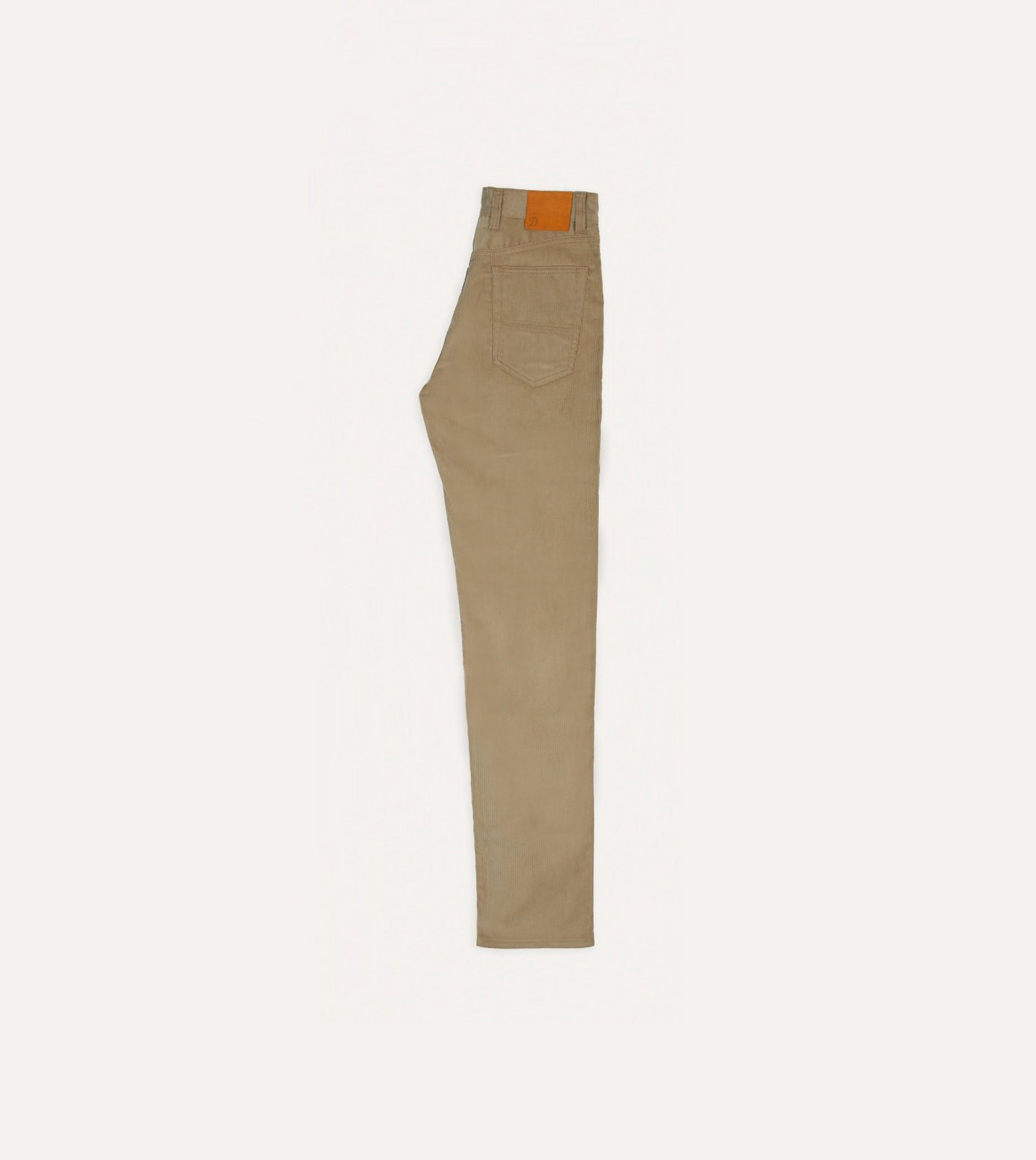 Tobacco Japanese Selvedge Needlecord Five-Pocket Trousers - Image 6