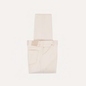 Ecru 13.2oz Denim Five-Pocket Jeans