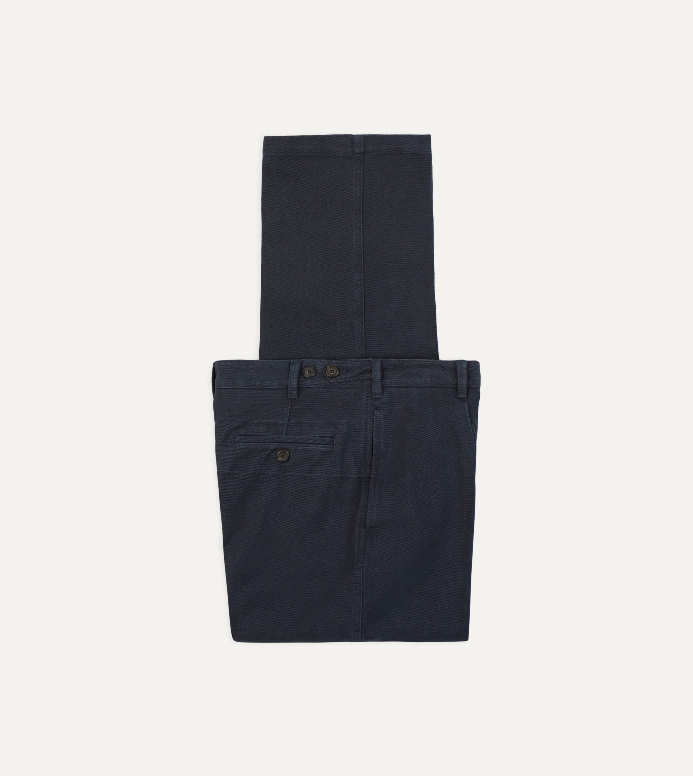 Dark Navy Heavy Cotton Twill Games Trousers