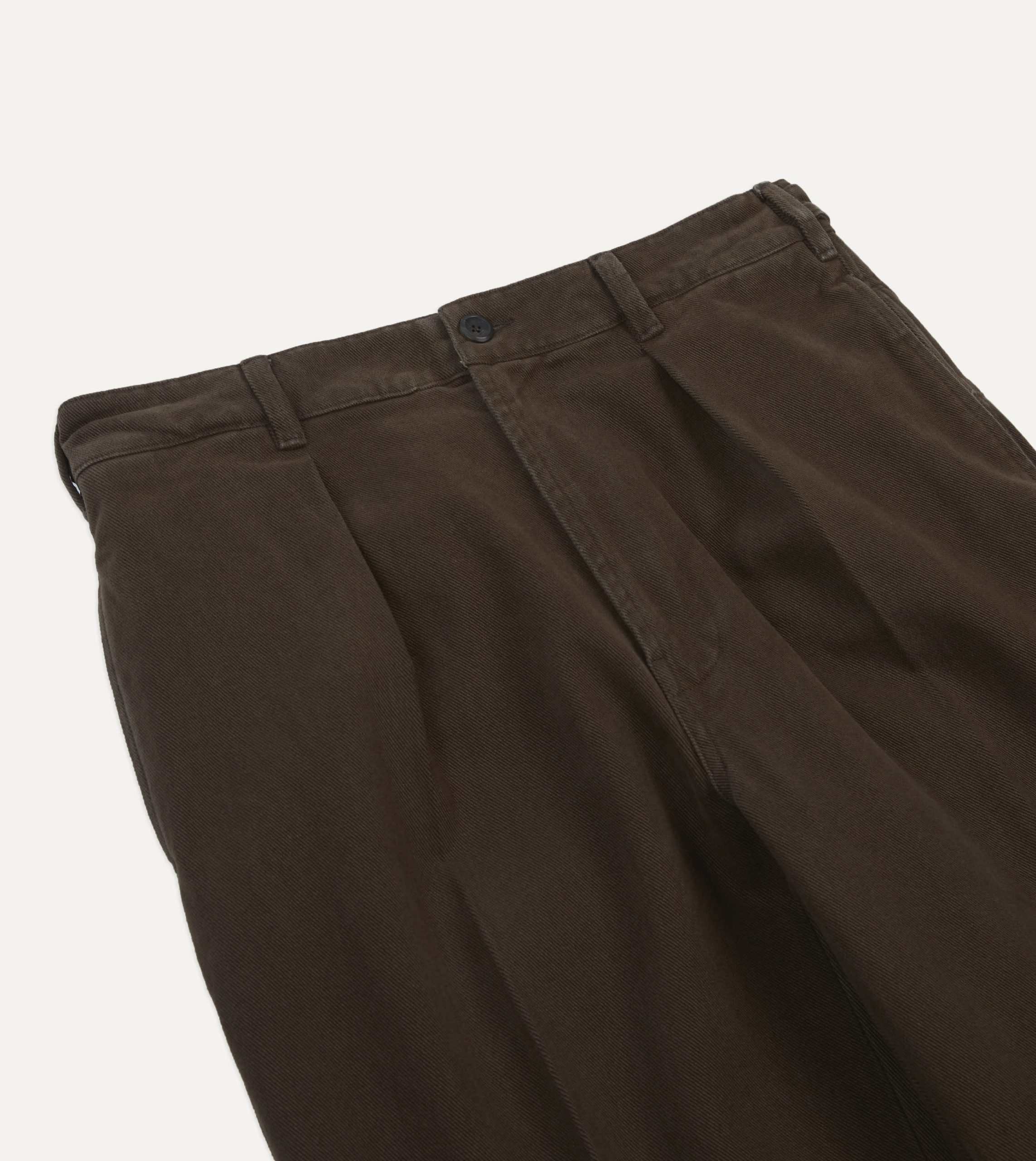 Cocoa Heavy Cotton Twill Games Trousers - Image 4