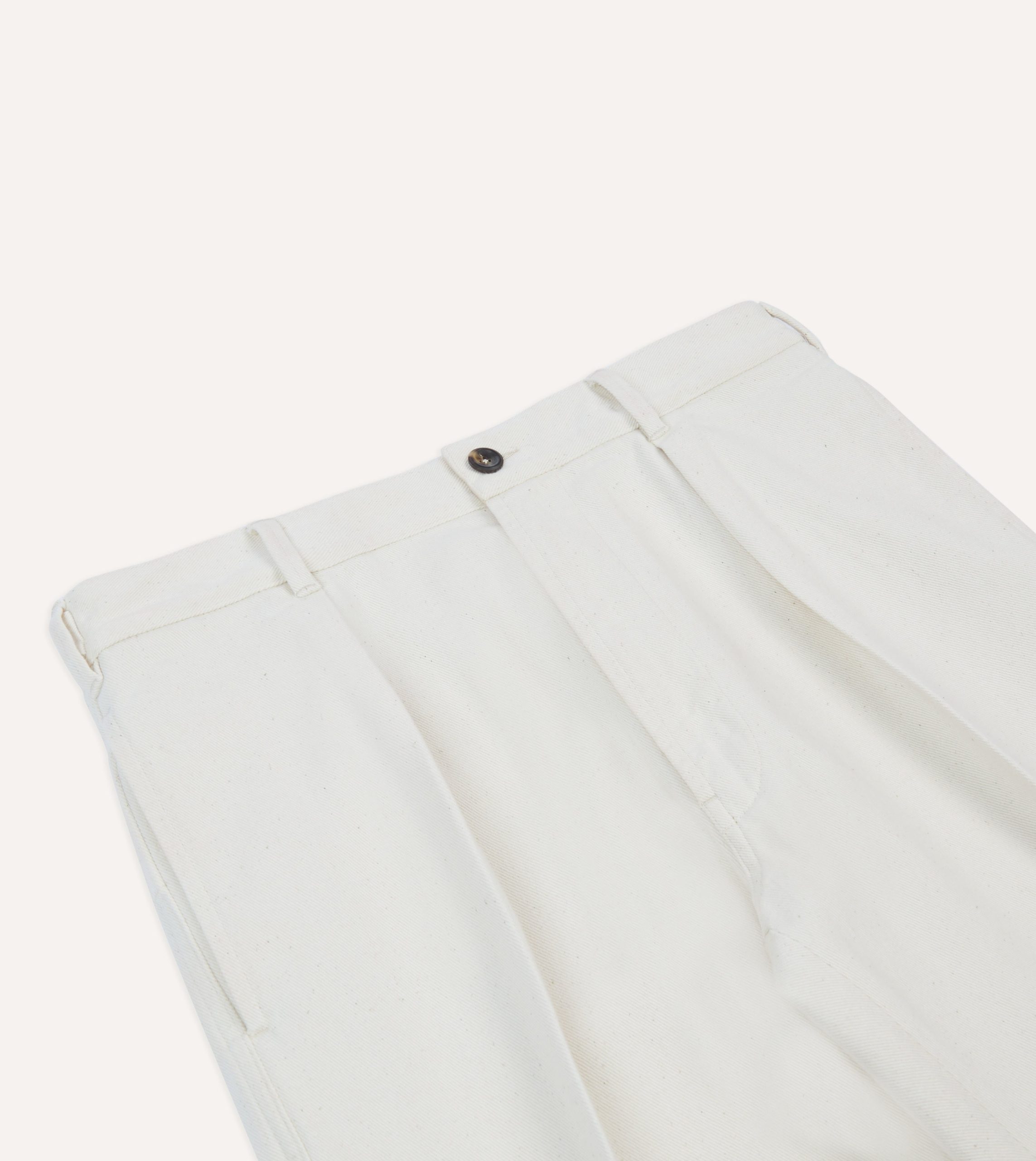 Ecru Denim Games Trousers - Image 4