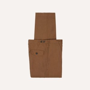 Tobacco Antique Linen Games Trousers