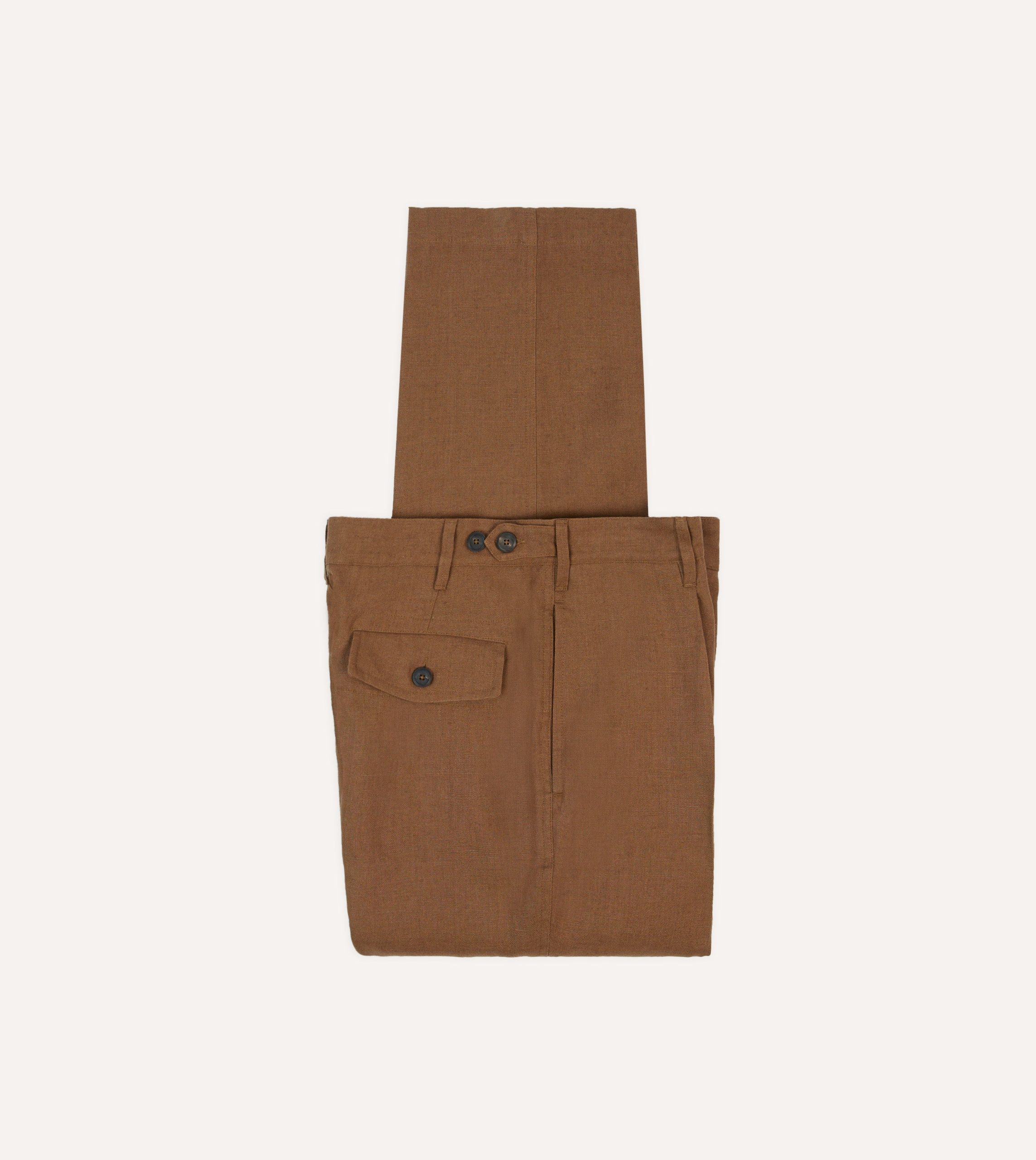 Tobacco Antique Linen Games Trousers