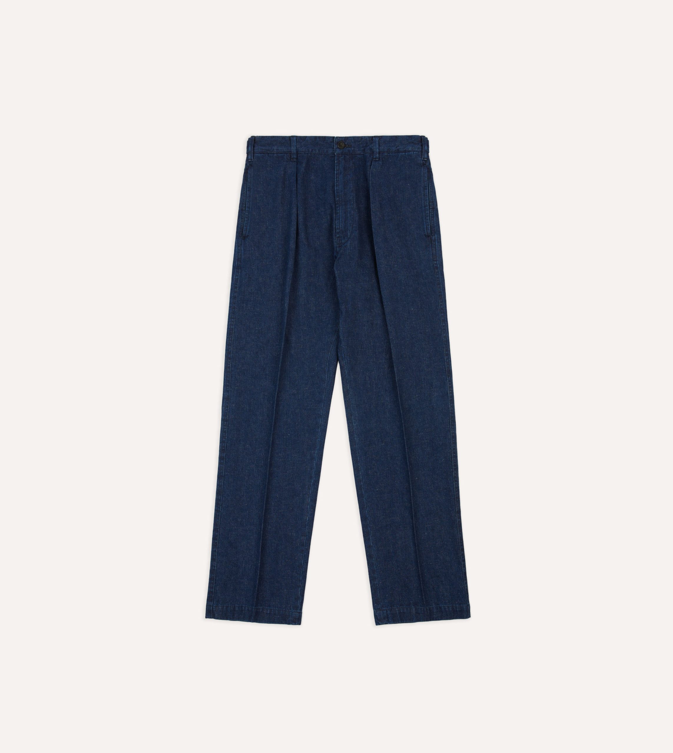Indigo Cotton-Linen Games Trousers - Image 3