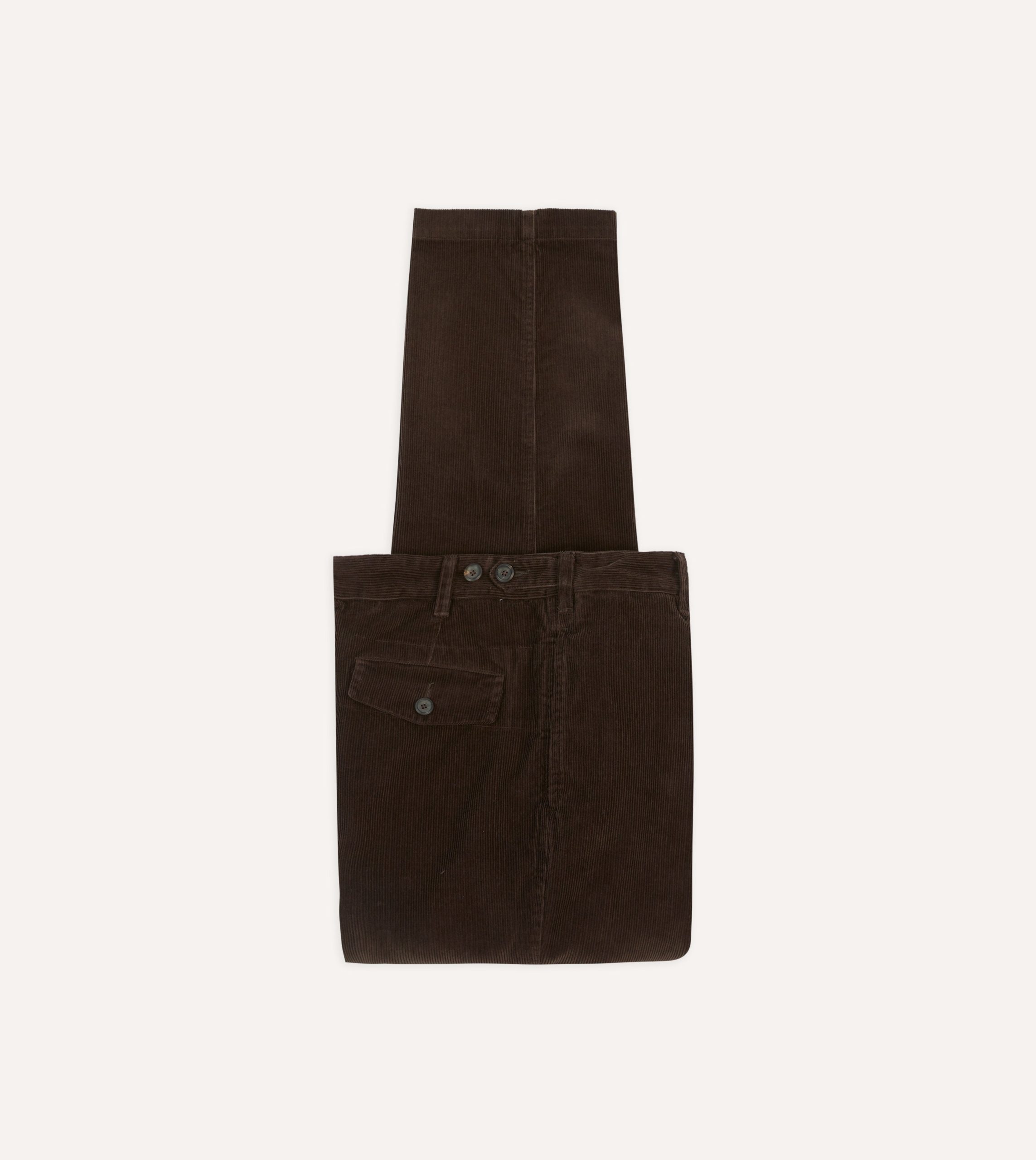 Brown Cotton Corduroy Field Games Trousers