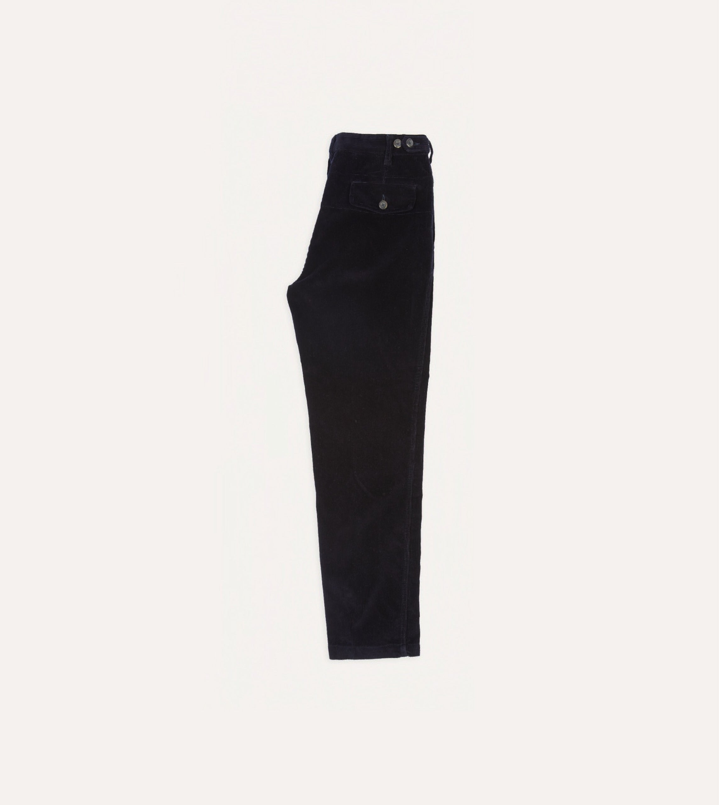 Navy Cotton Corduroy Games Trousers - Image 6