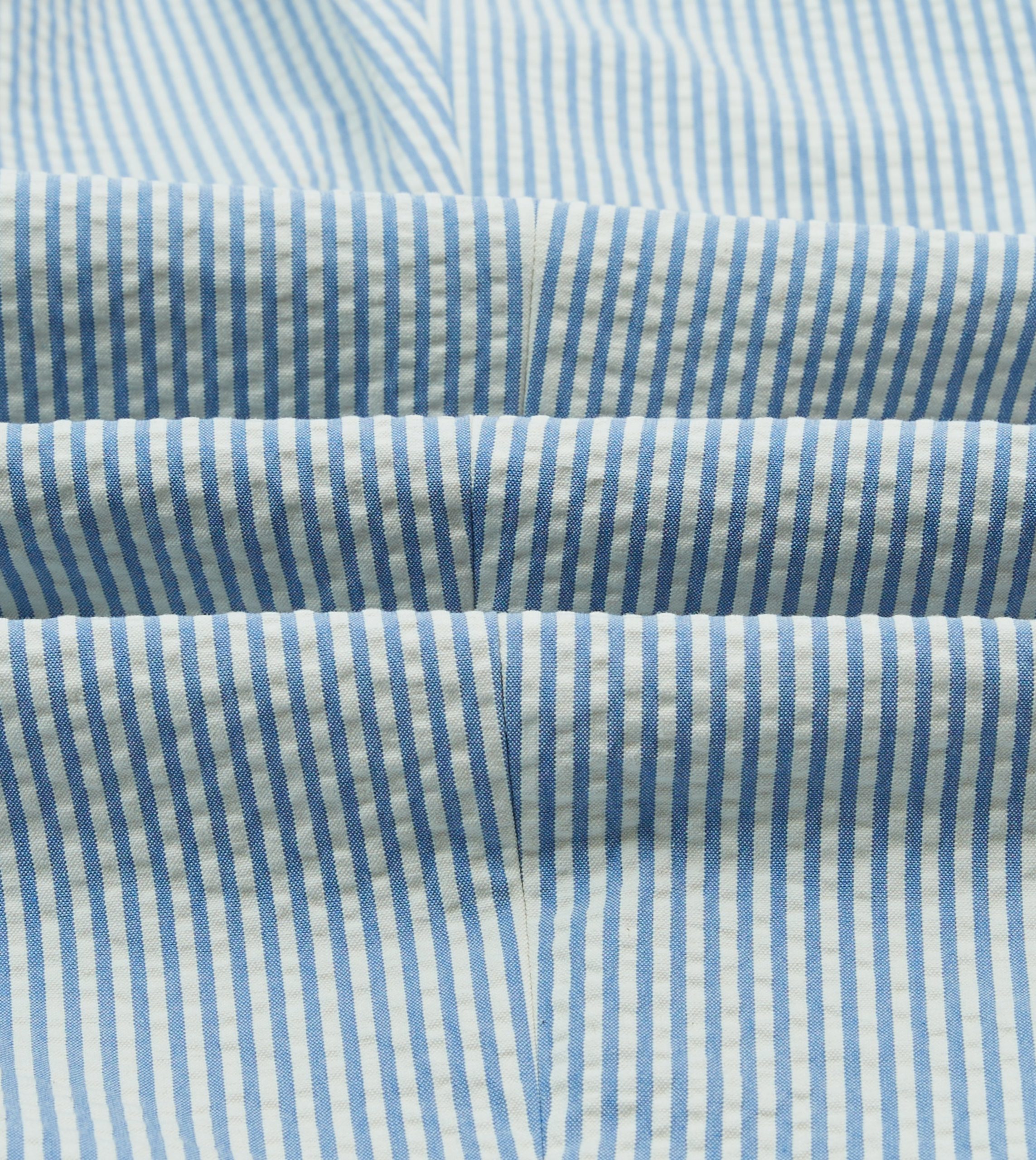 Seersucker Cotton Single Pleat Trouser - Image 2