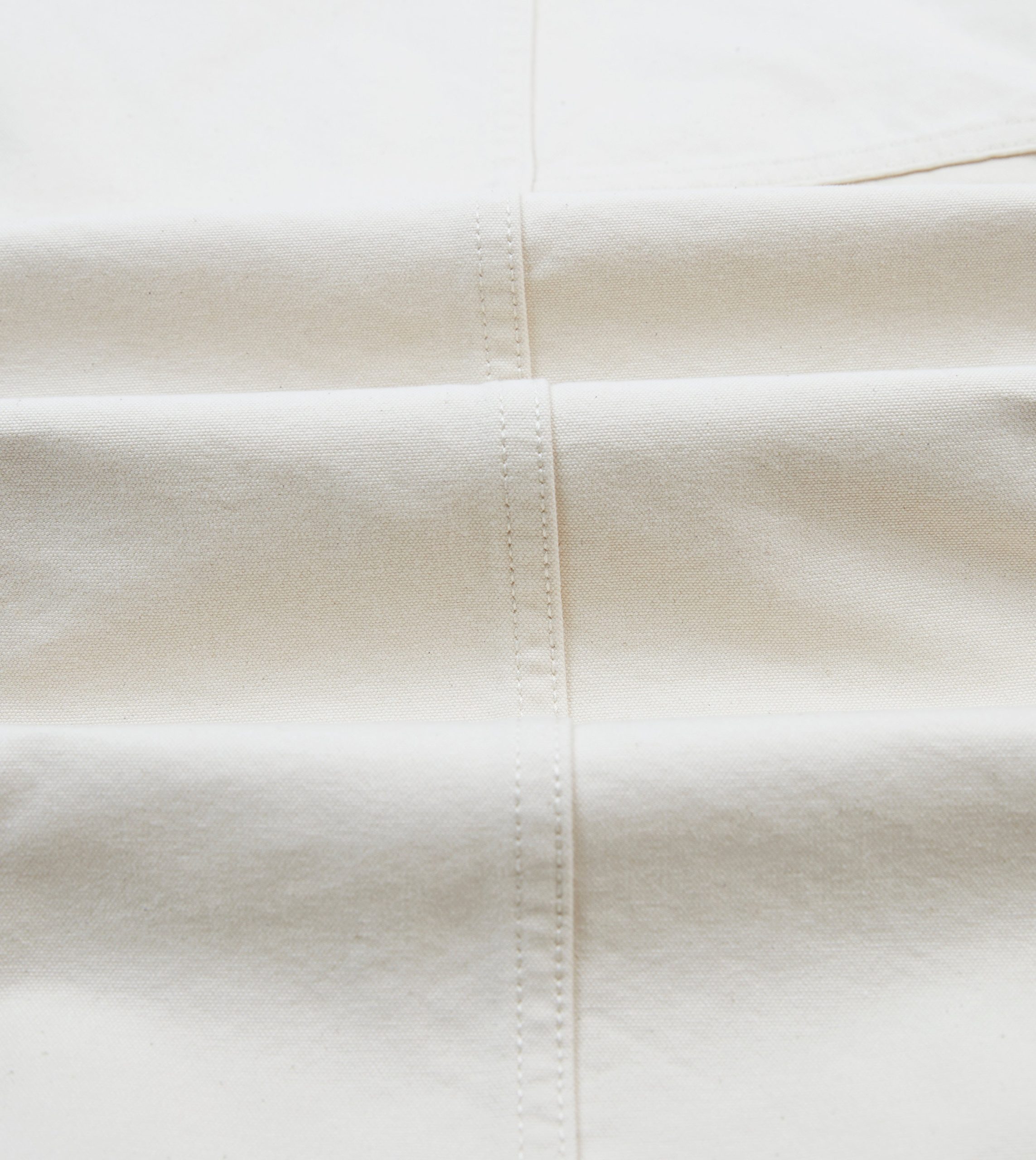 Ecru Cotton Canvas Panel Trousers - Image 2