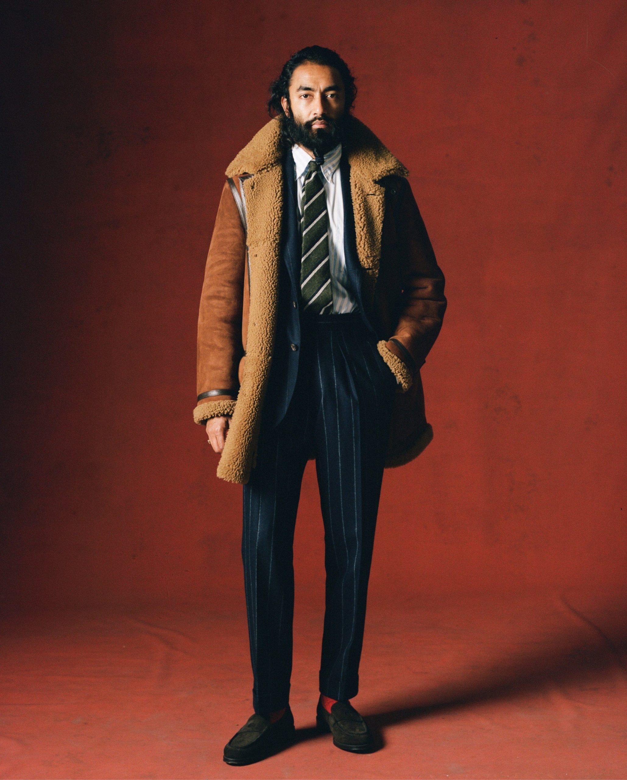 Shearling Car Coat - Image 10